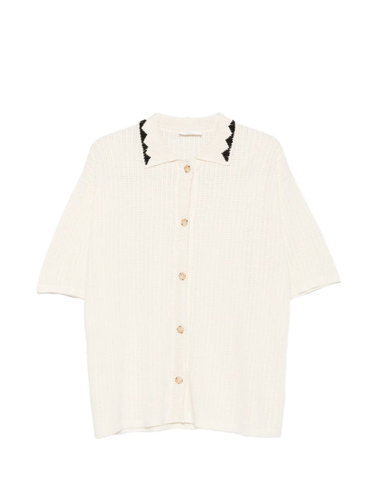 triangle-embroidered shirt