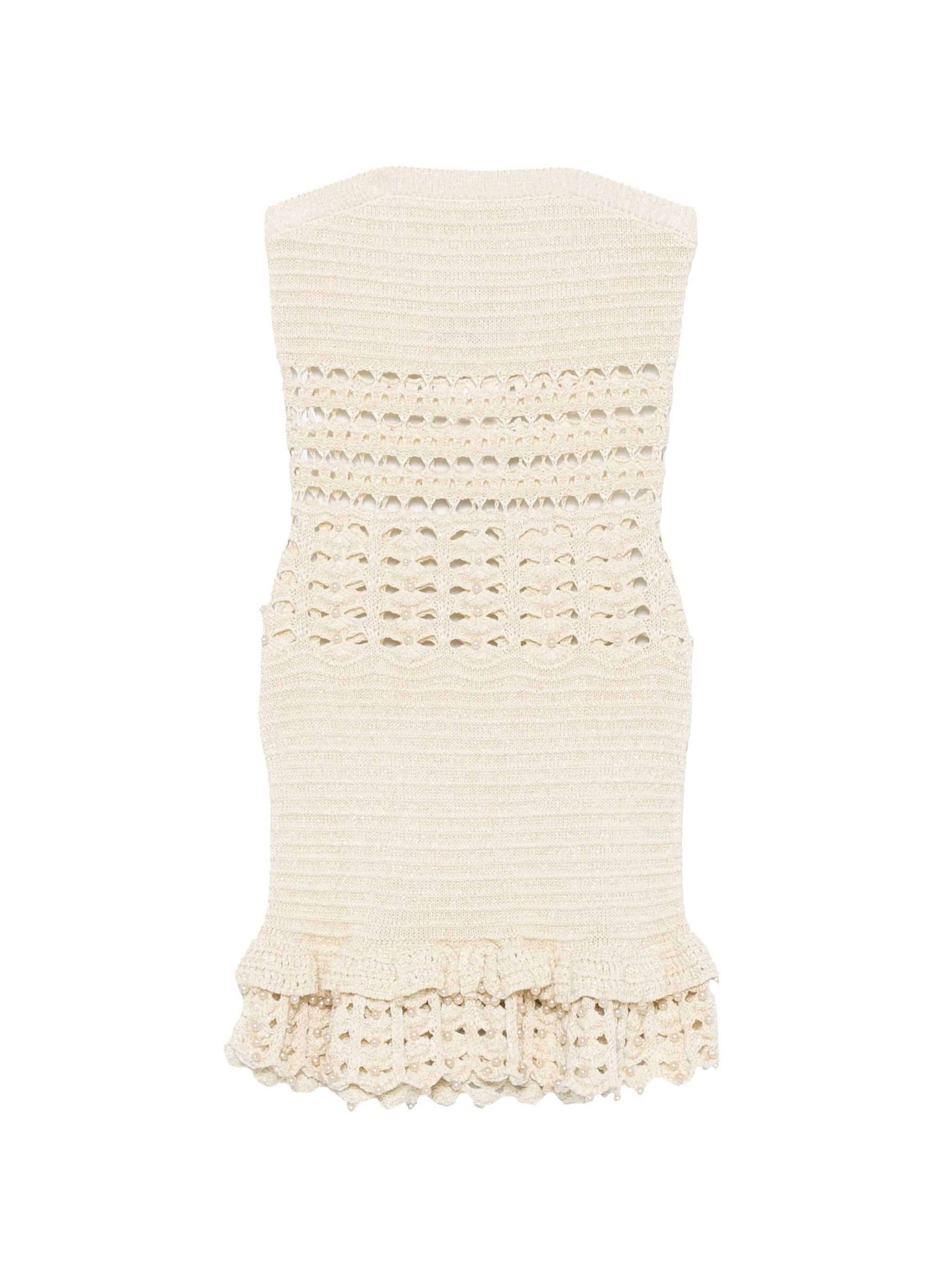Vali crochet-knit dress