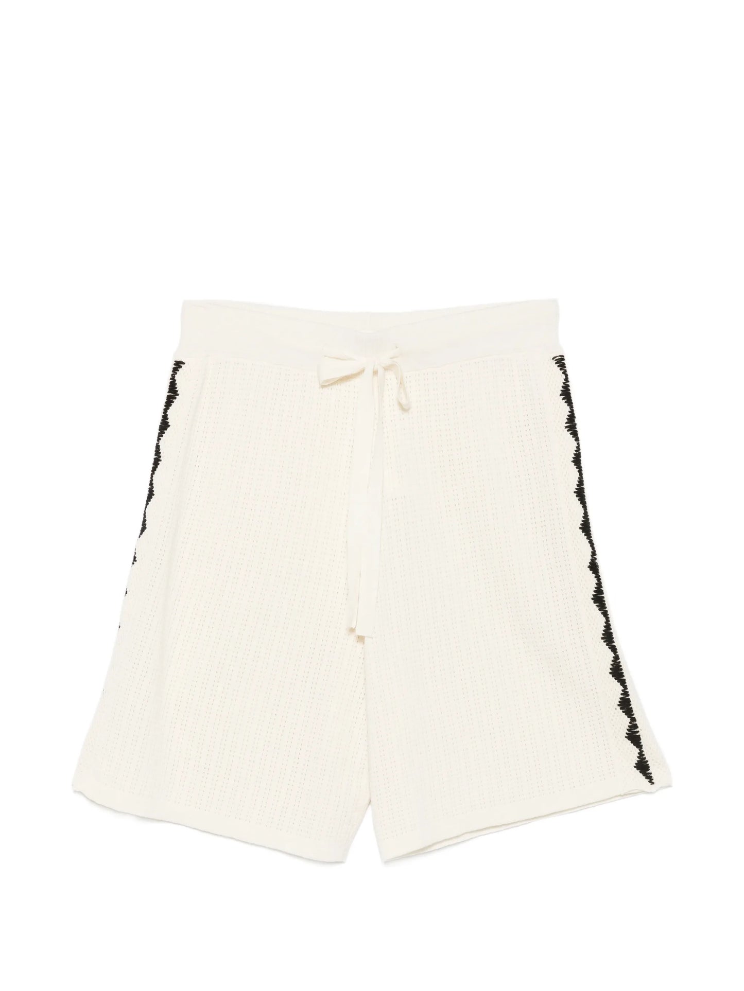 triangle-embroidered shorts