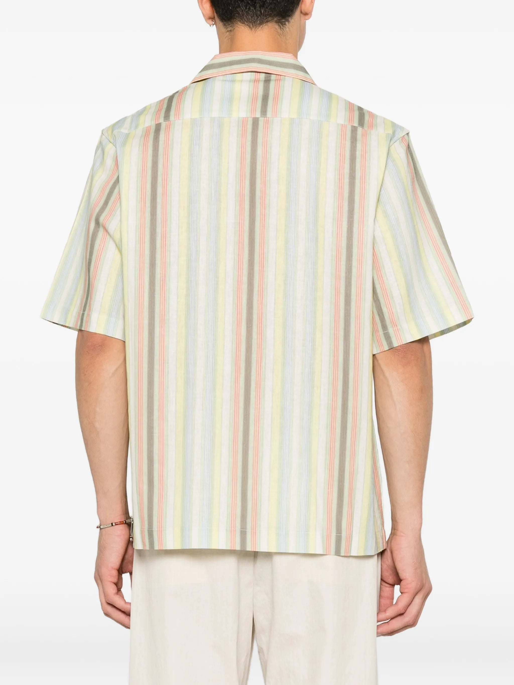 Sereno stripe-pattern short-sleeve shirt