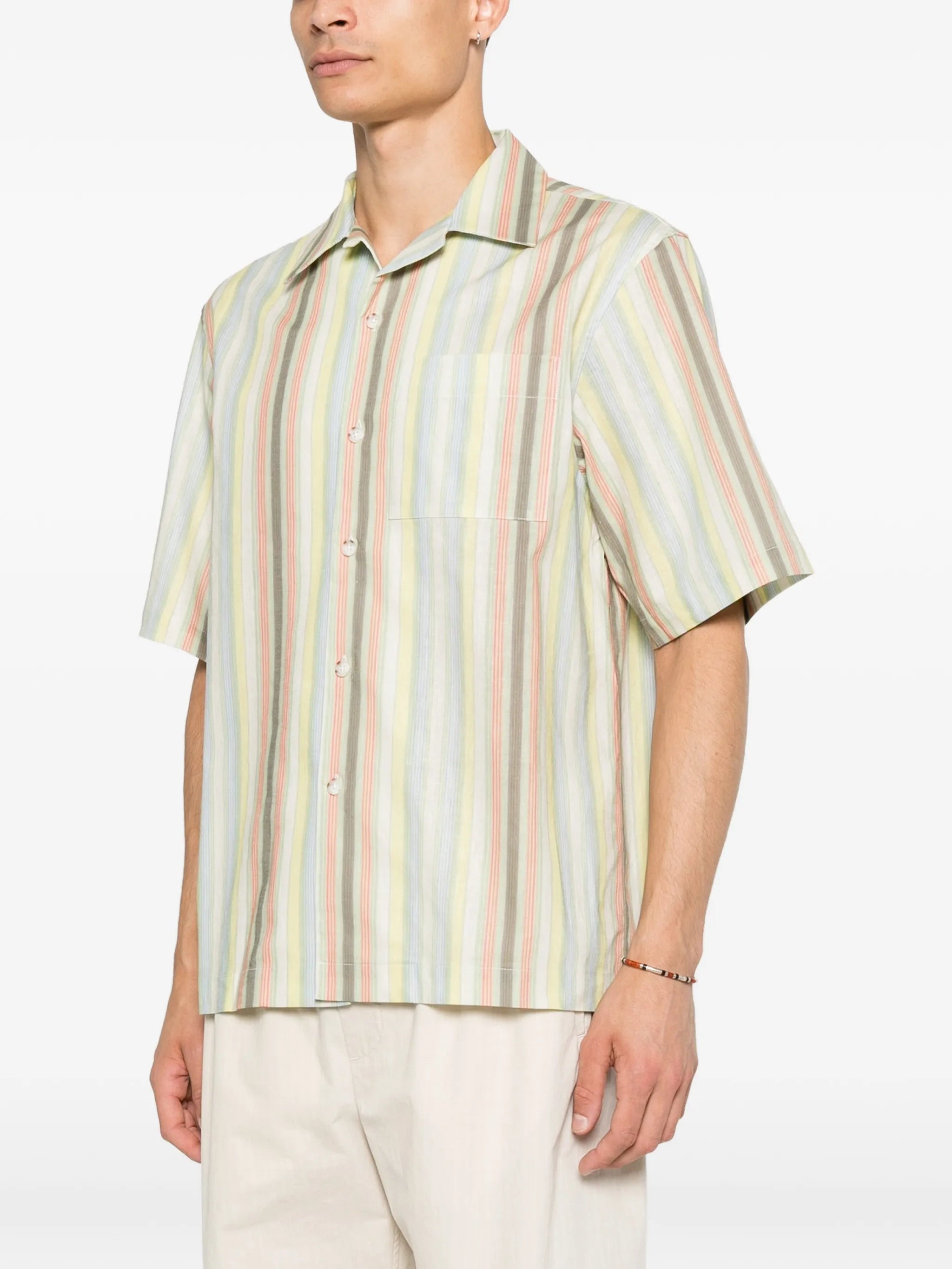 Sereno stripe-pattern short-sleeve shirt