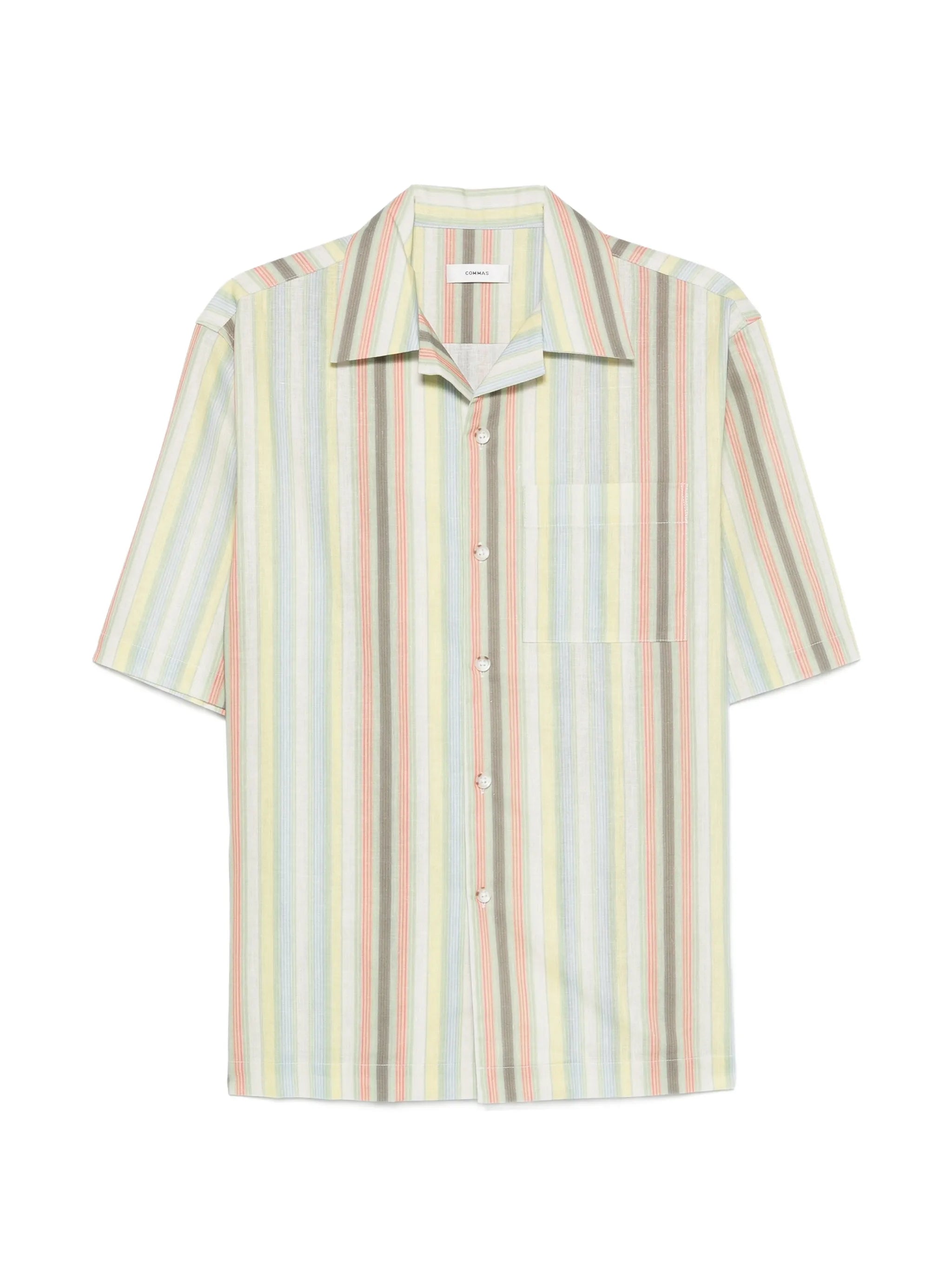 Sereno stripe-pattern short-sleeve shirt