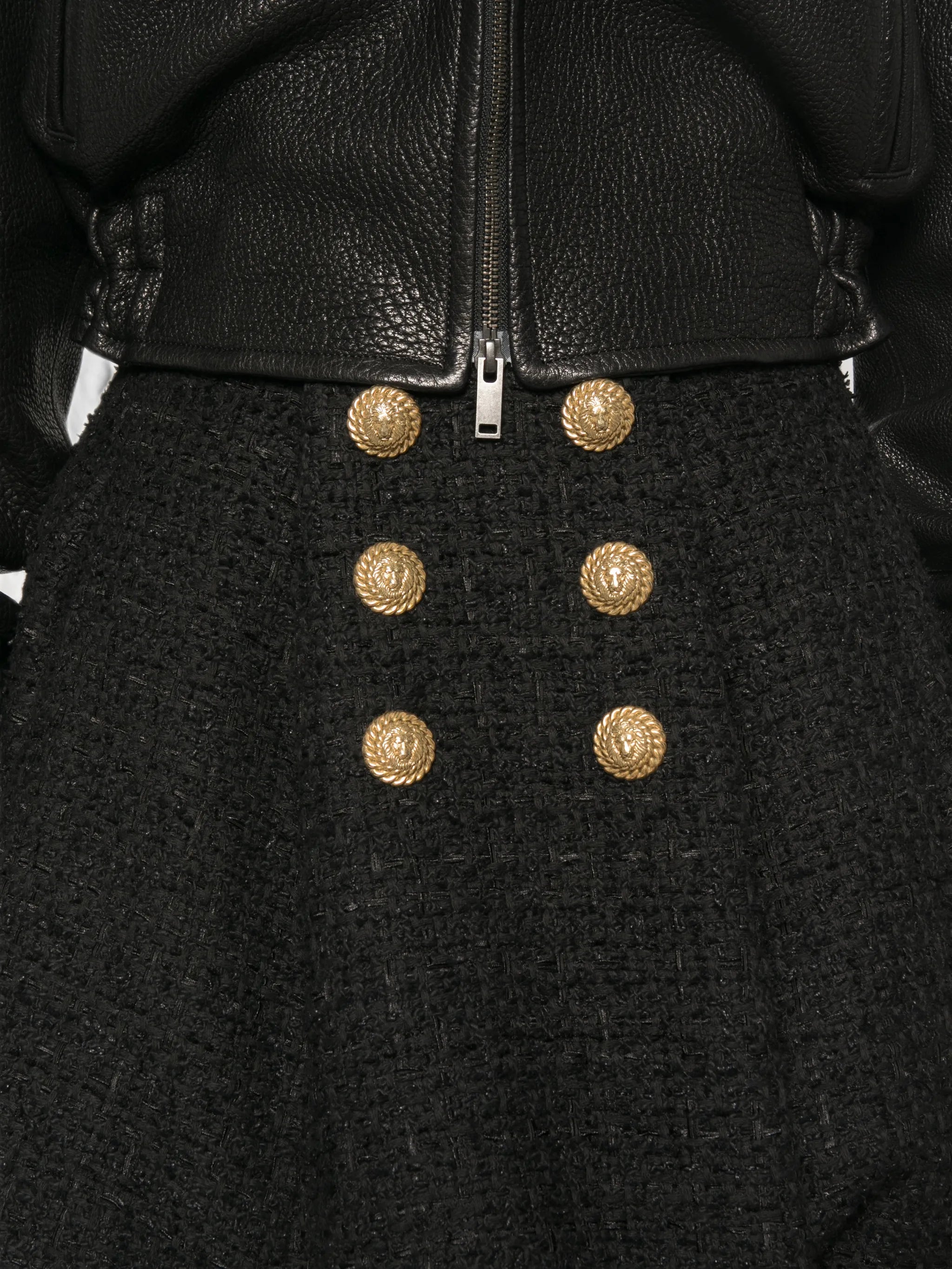 flared tweed skirt