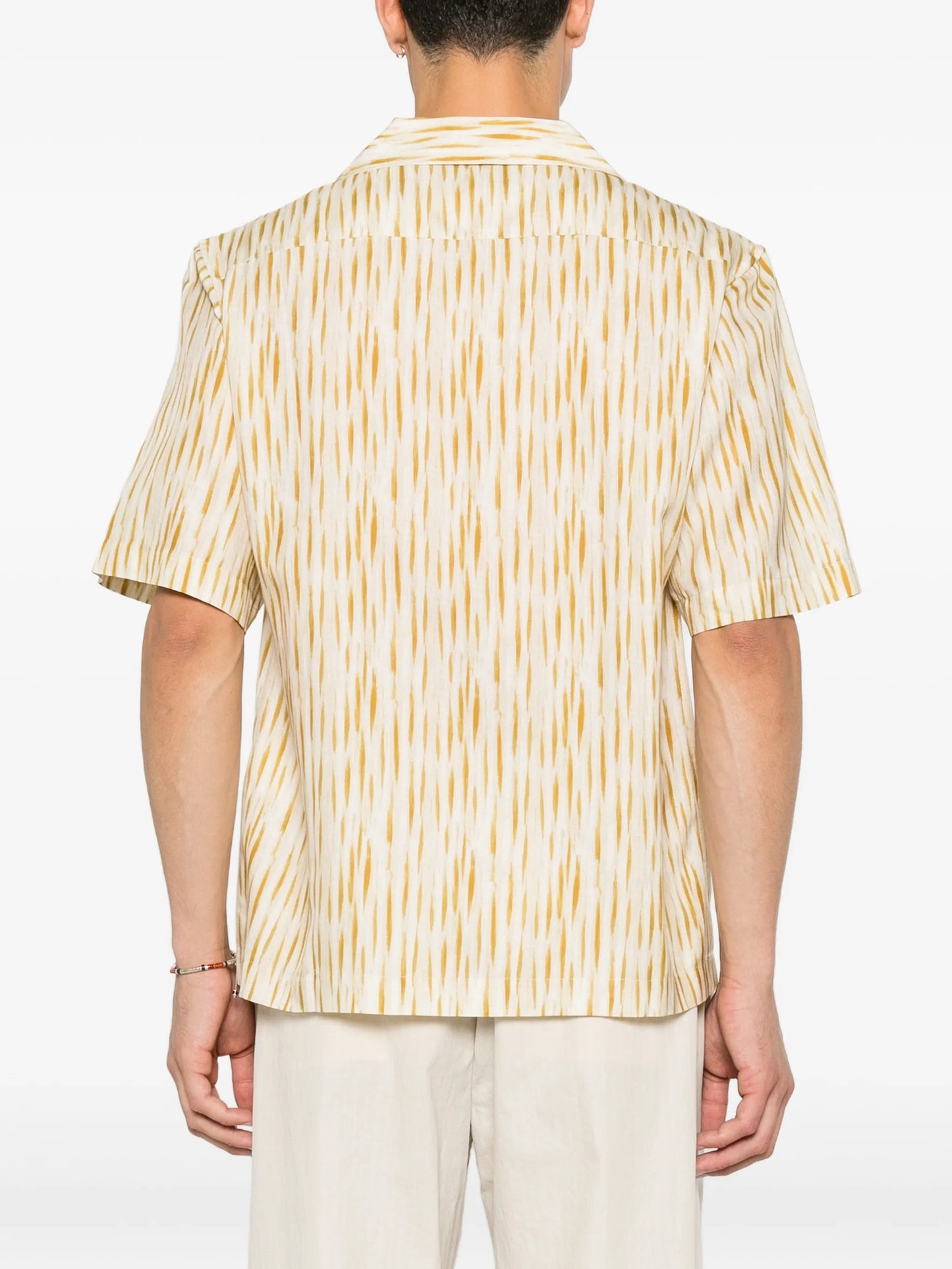 stripe-pattern shirt