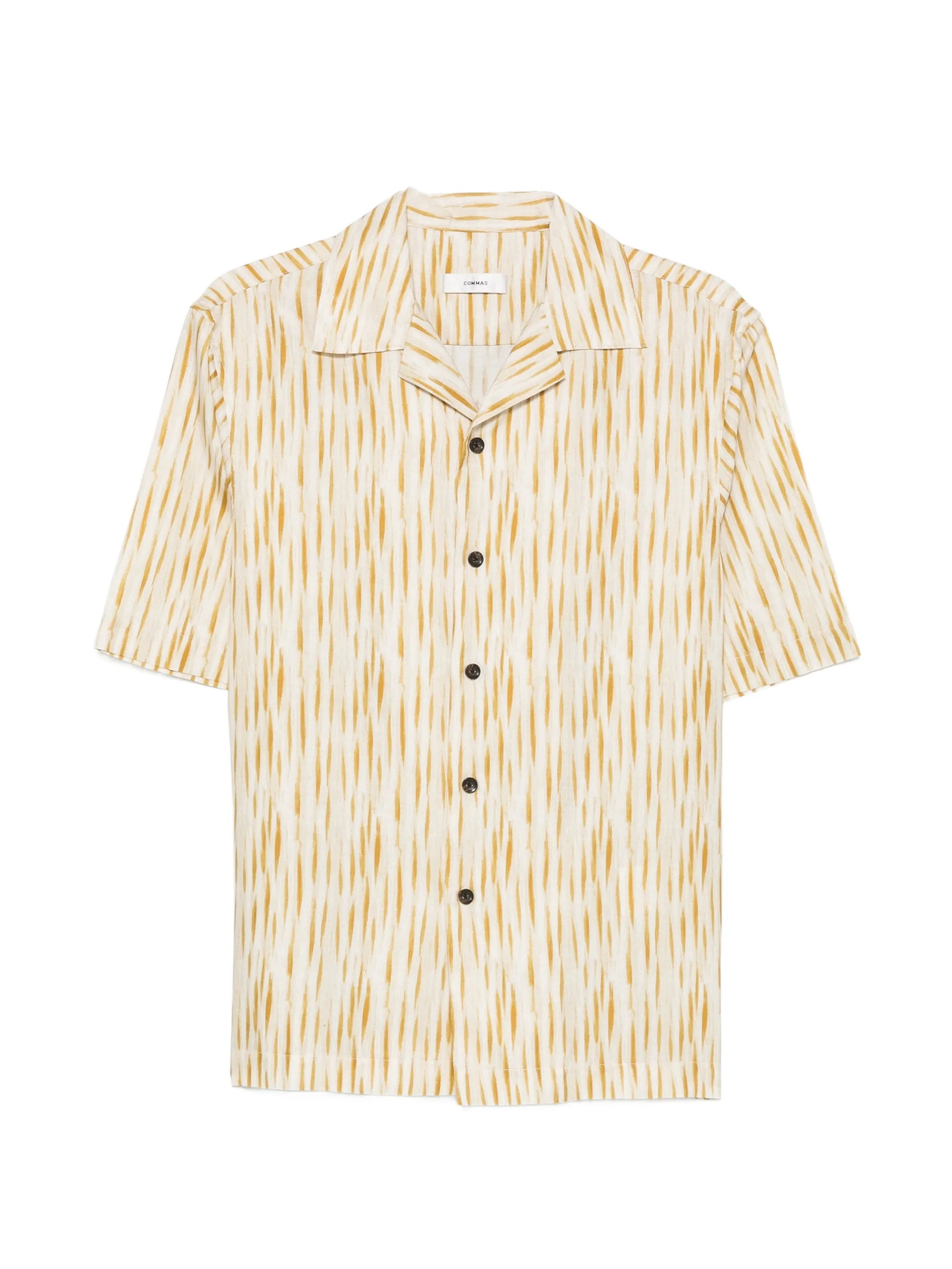 stripe-pattern shirt