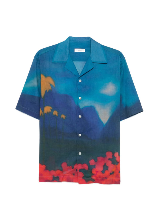 Midnight Horizon camp collar shirt