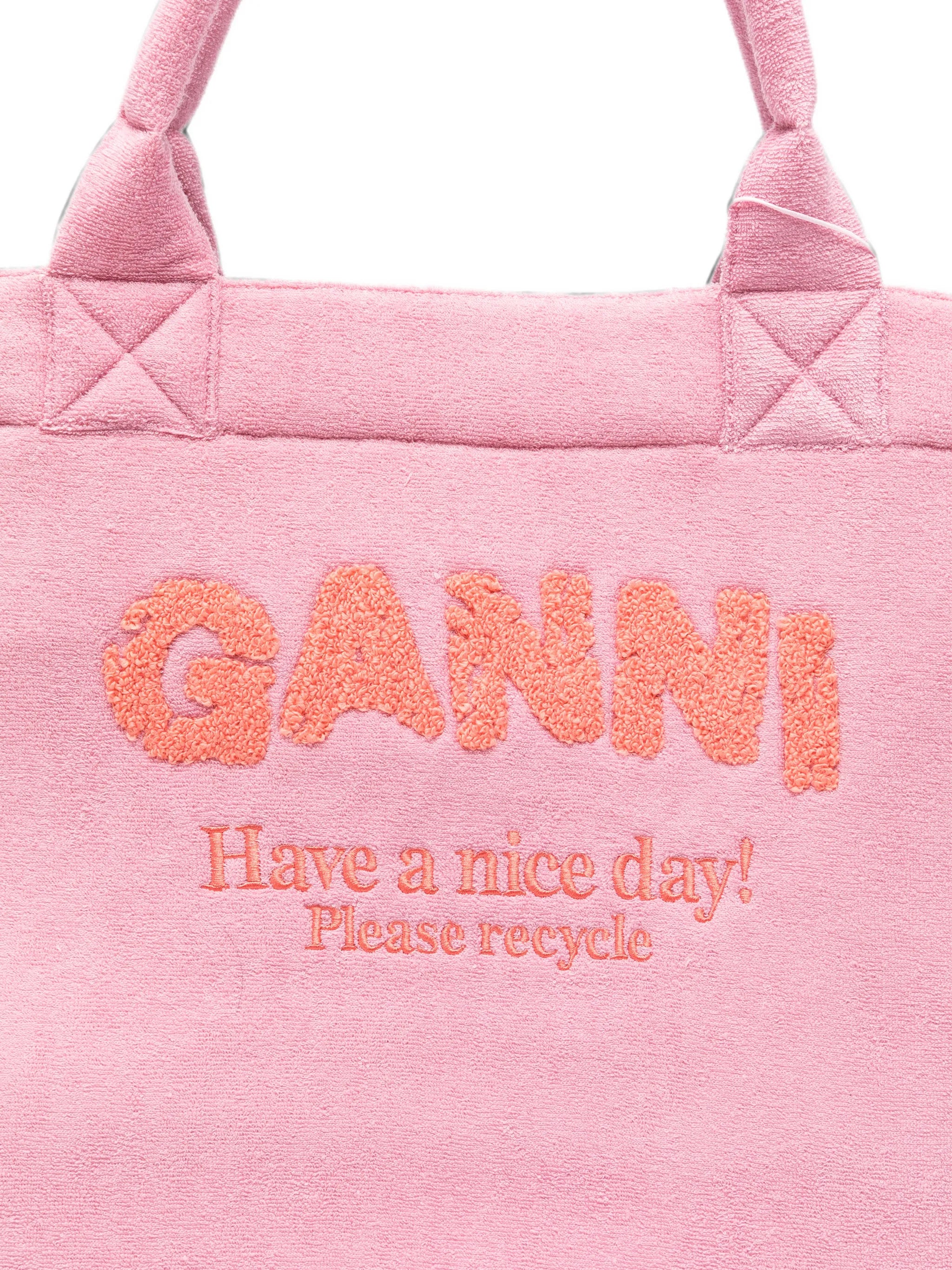 terry-cloth tote bag