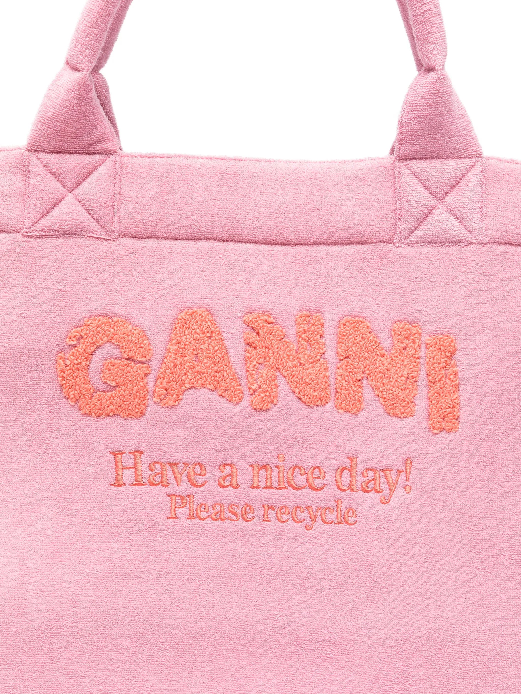 terry-cloth tote bag