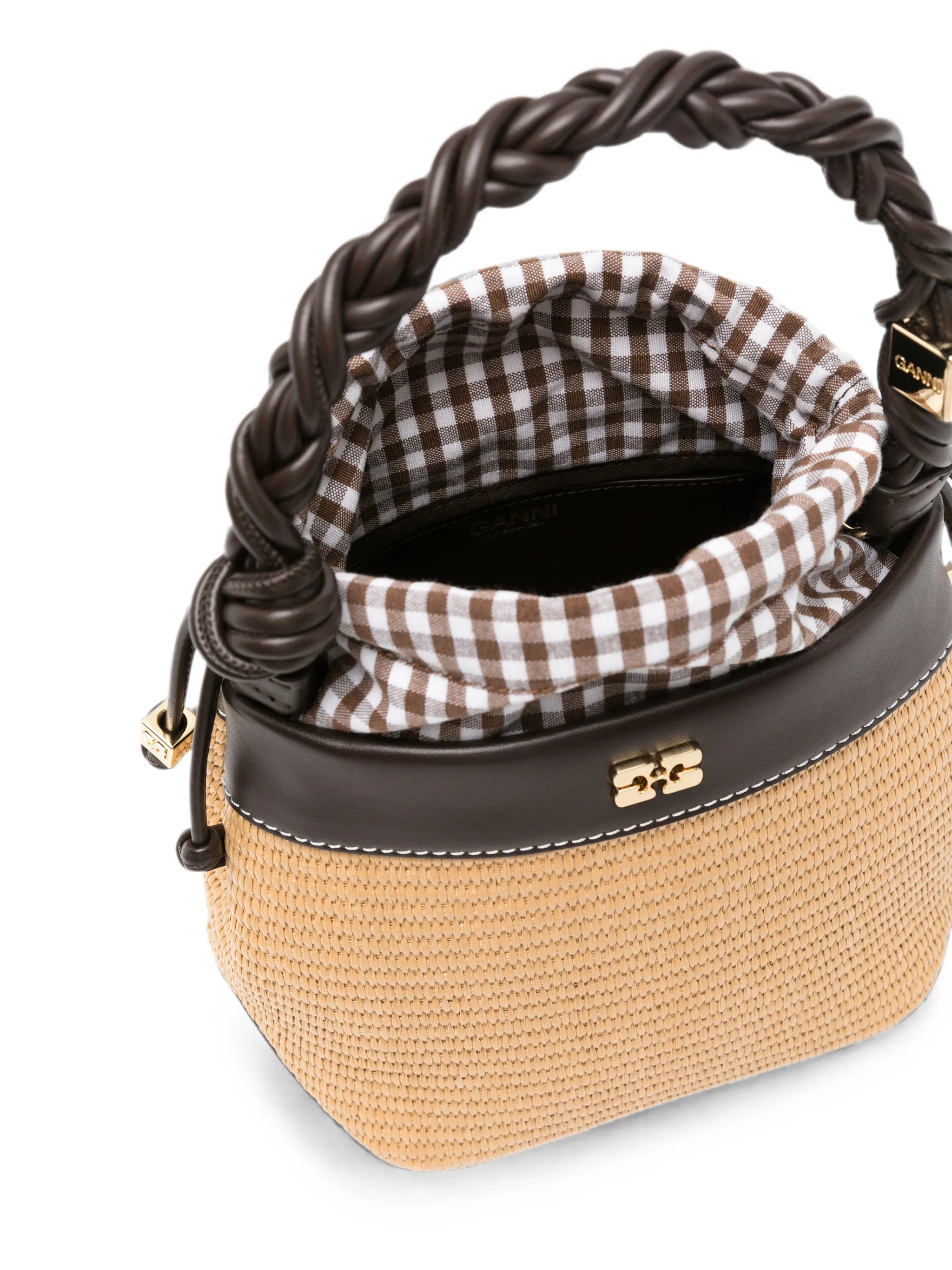 Bou bucket bag in straw