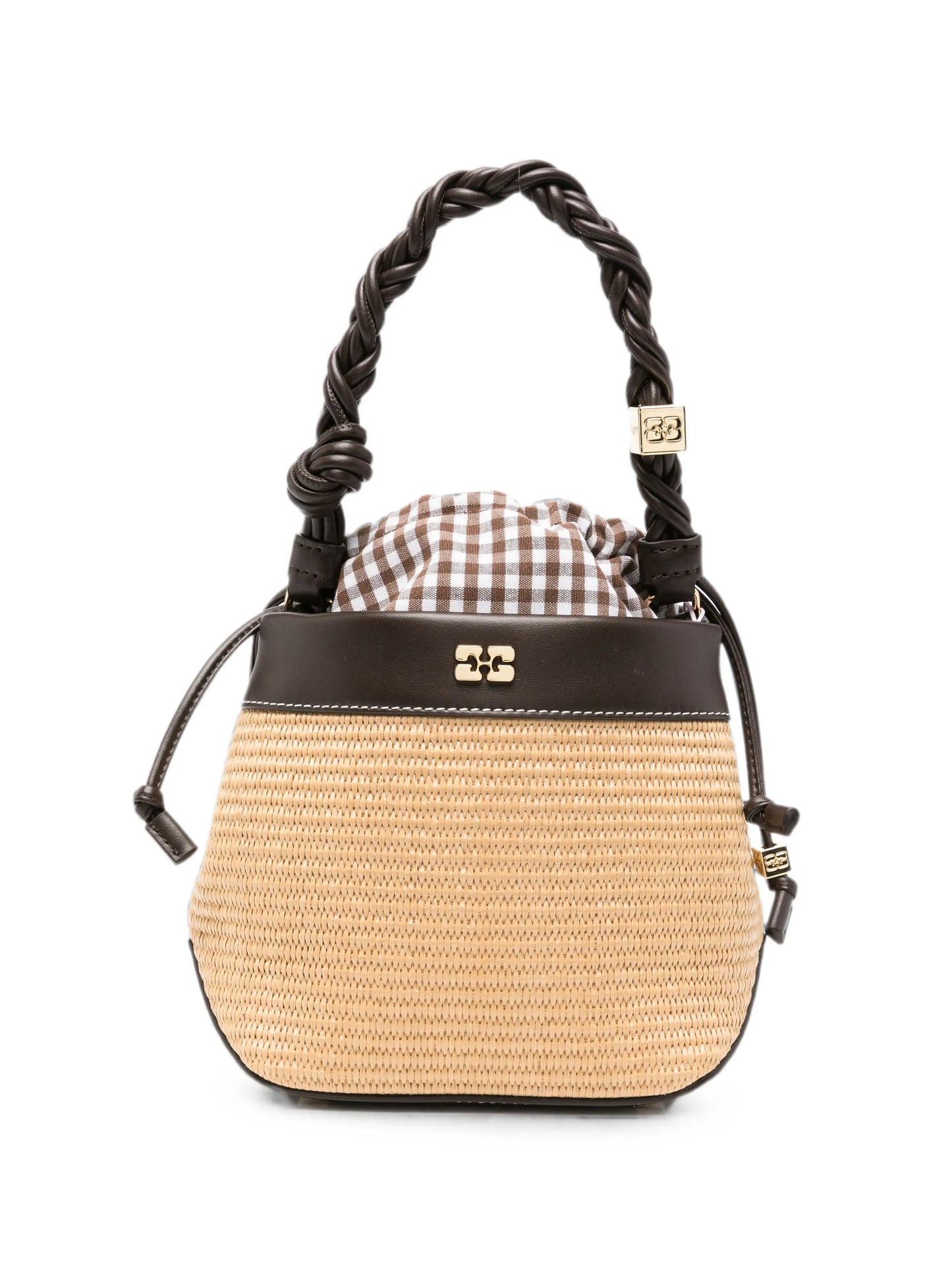 Bou braided-strap bucket bag
