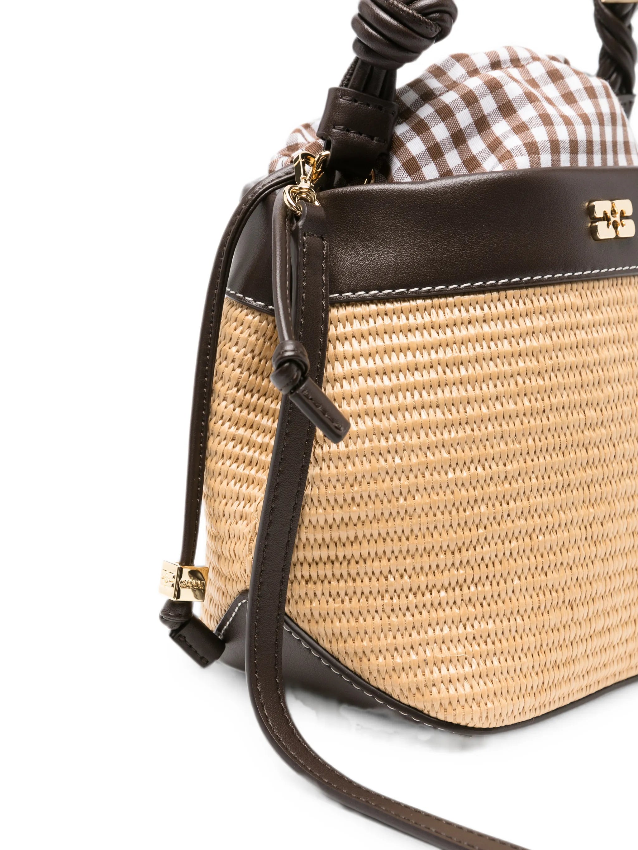 Bou braided-strap bucket bag