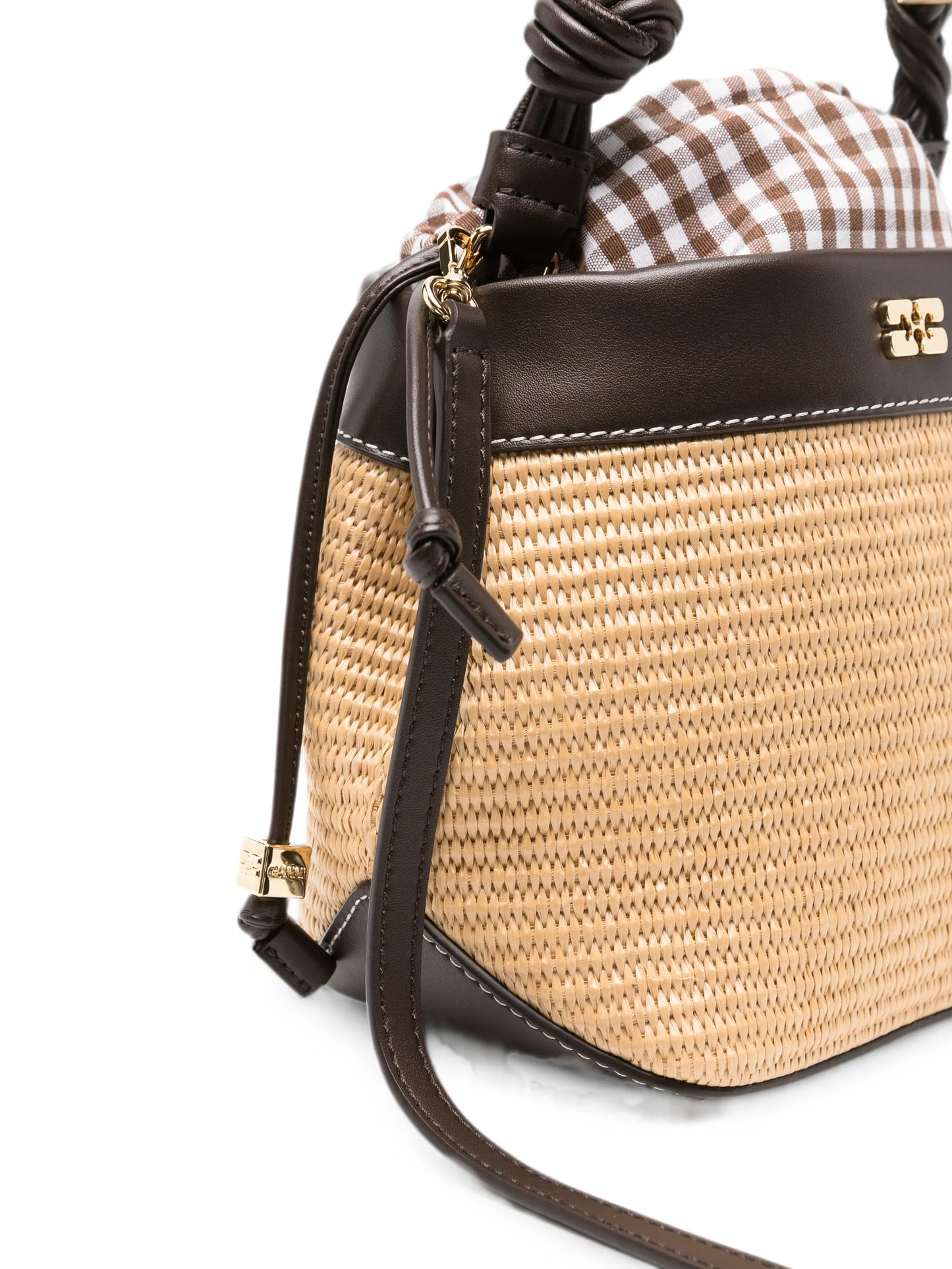 Bou braided-strap bucket bag
