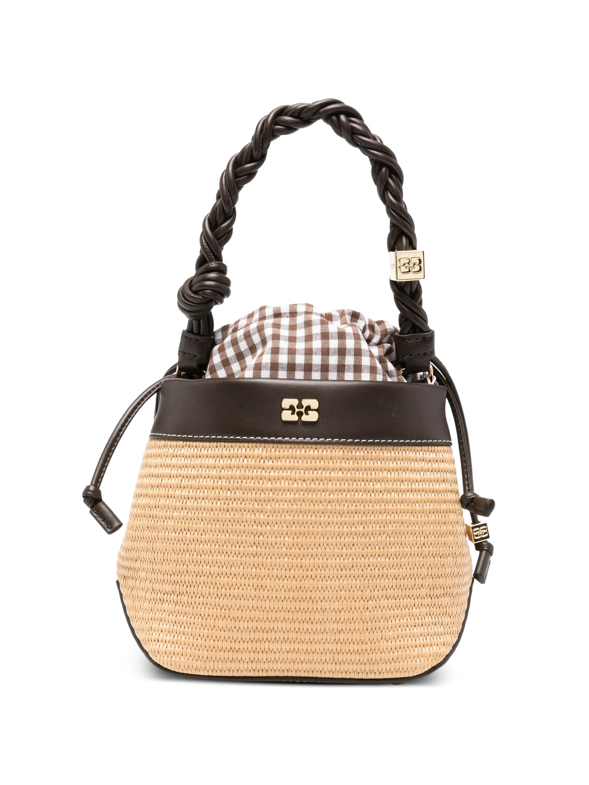 Bou bucket bag in straw