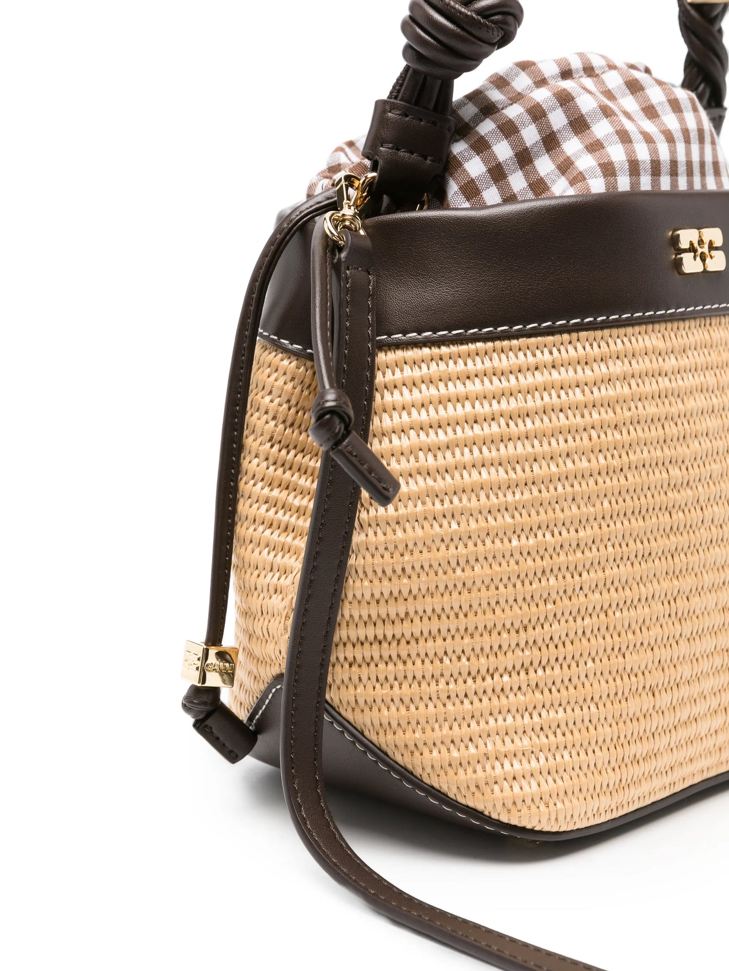 Bou braided-strap bucket bag