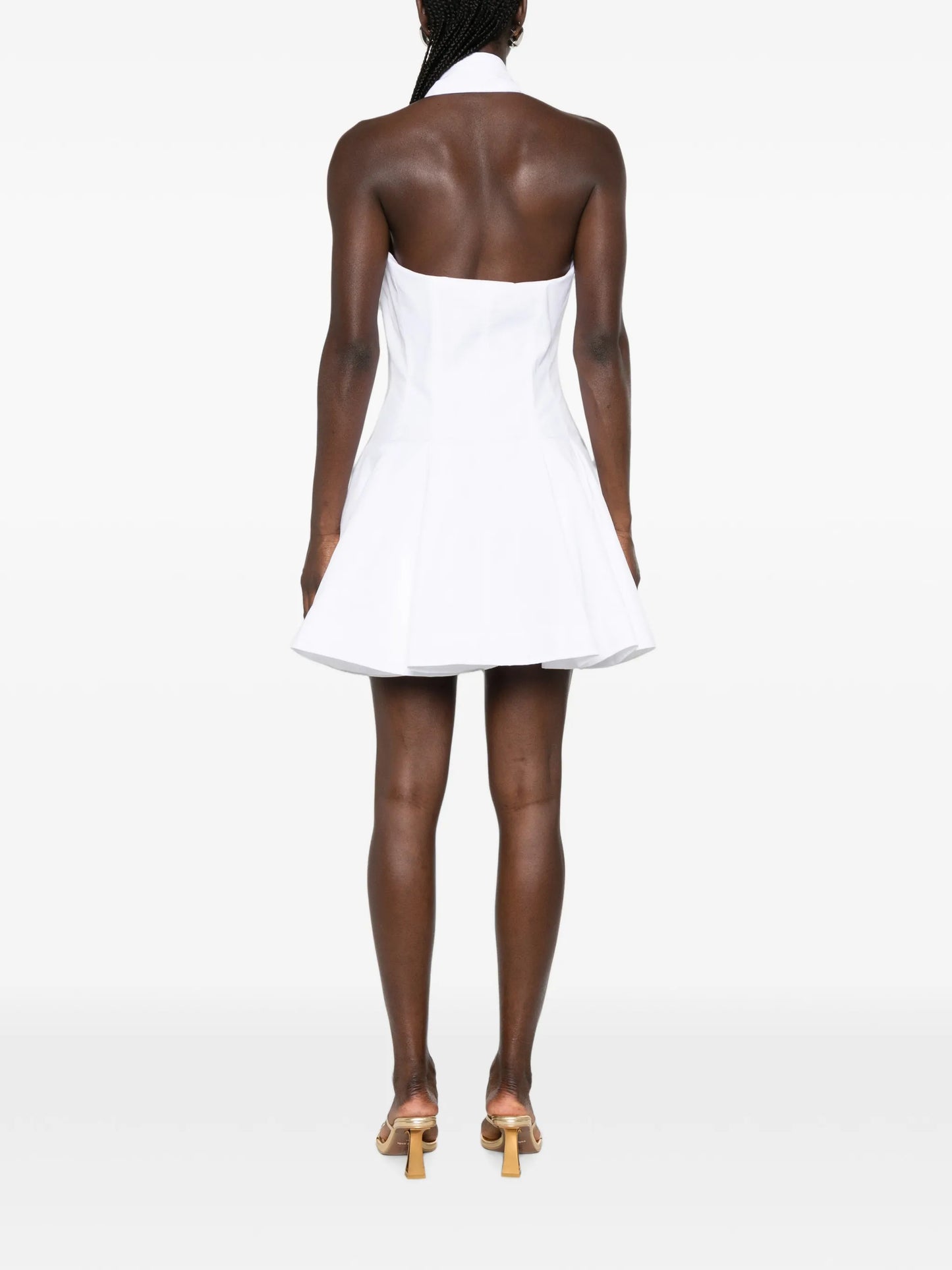 buttoned poplin dress