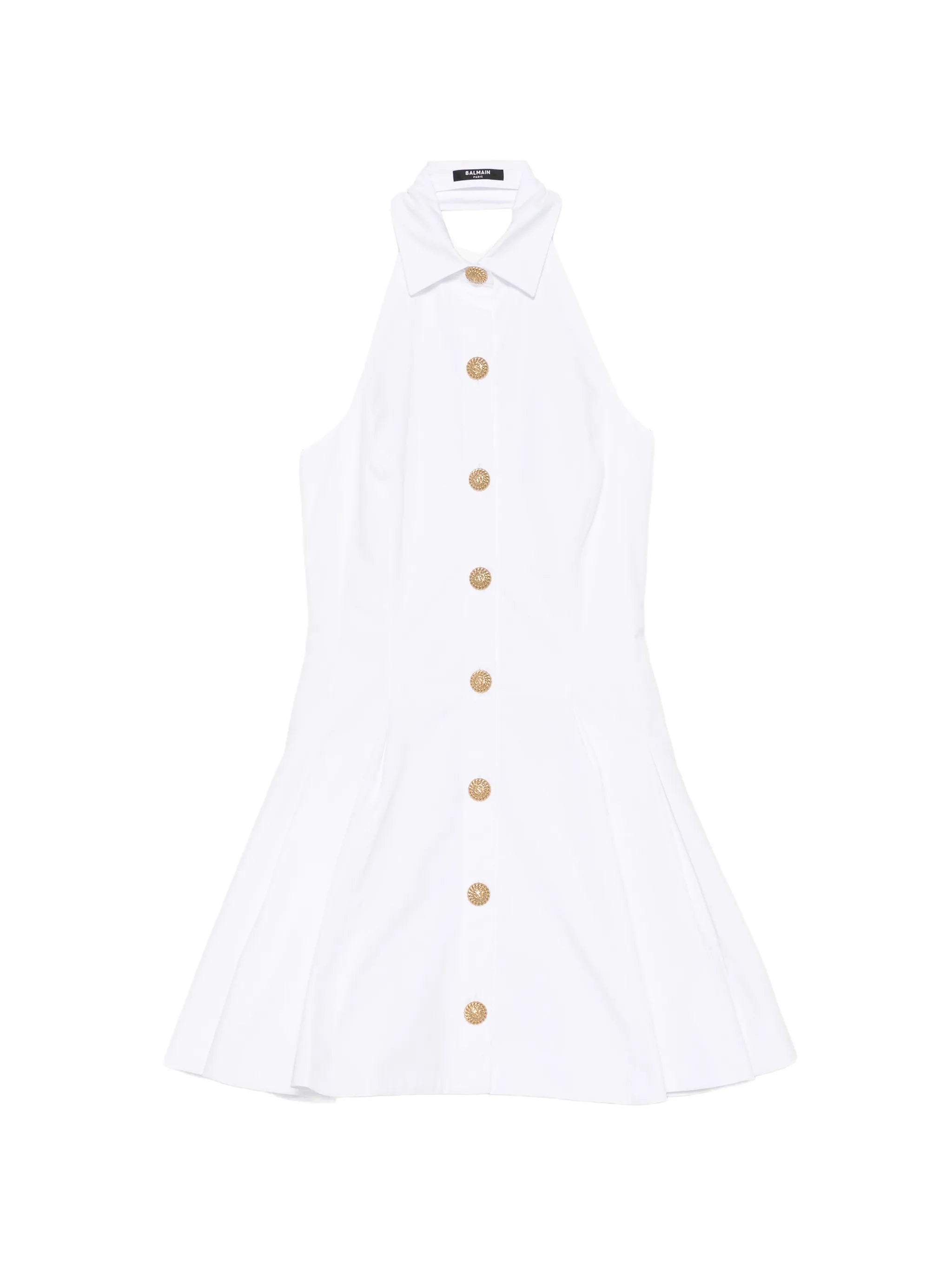 buttoned poplin dress