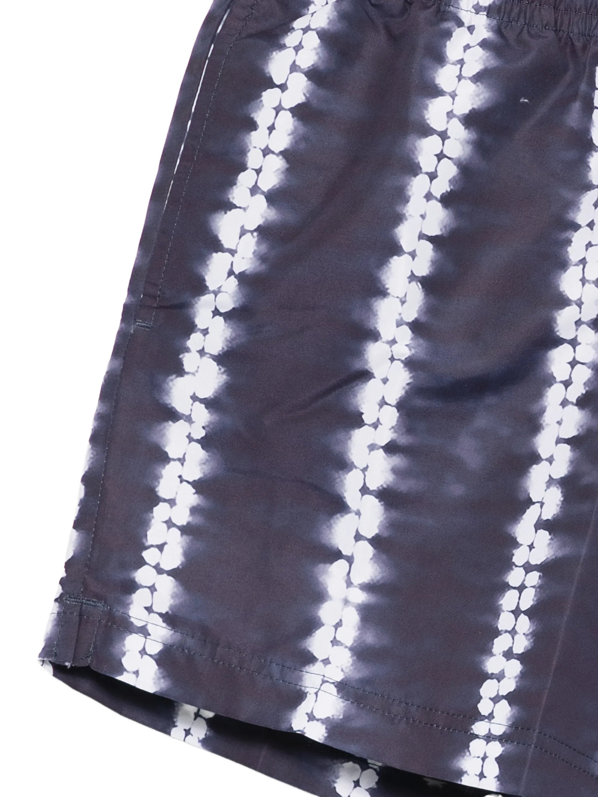 Shibori stripe swim shorts
