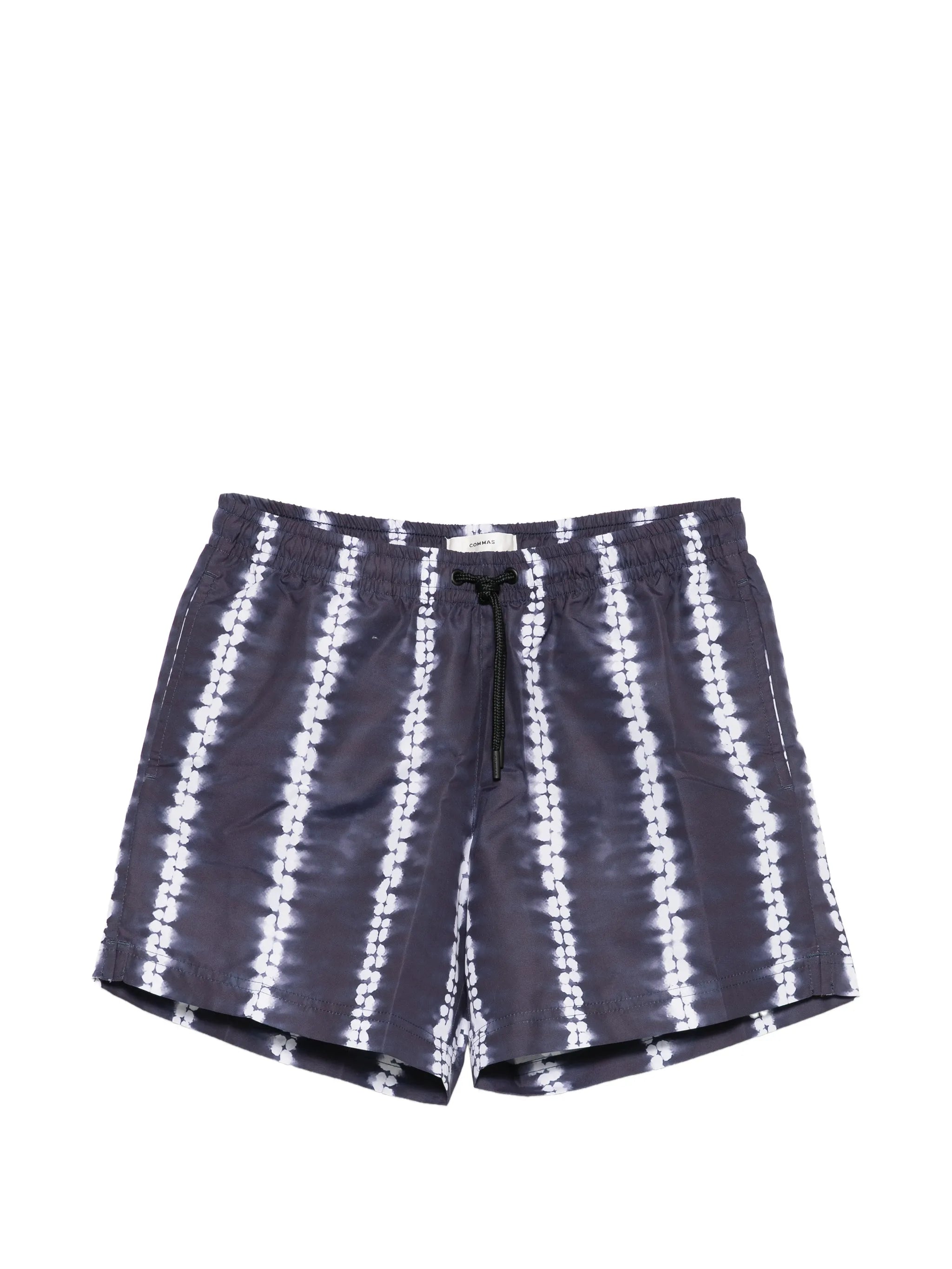 Shibori stripe swim shorts