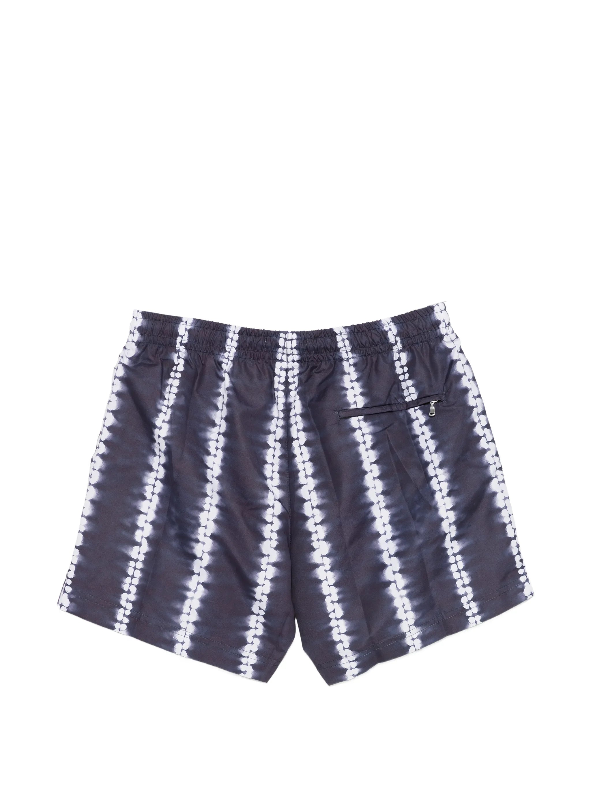 Shibori stripe swim shorts