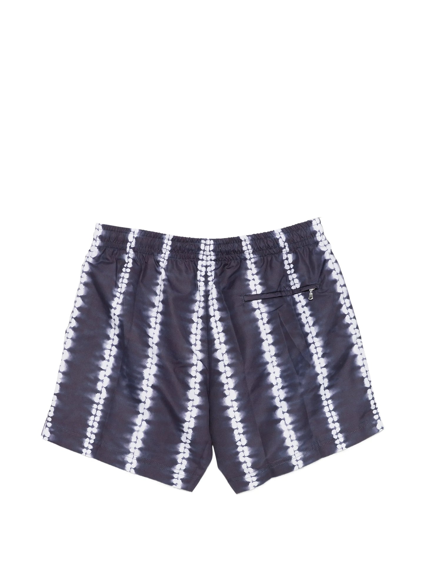Shibori stripe swim shorts