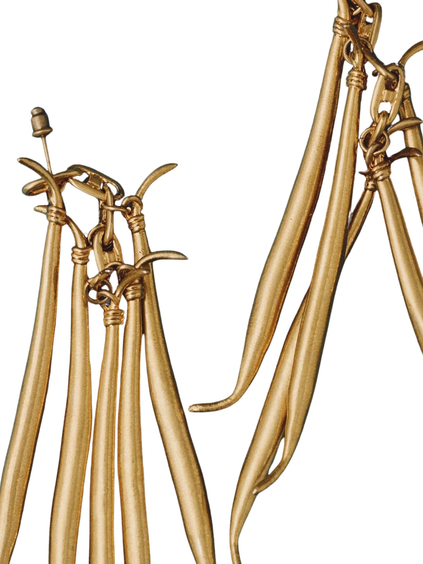 Haricots bean-charms drop earrings