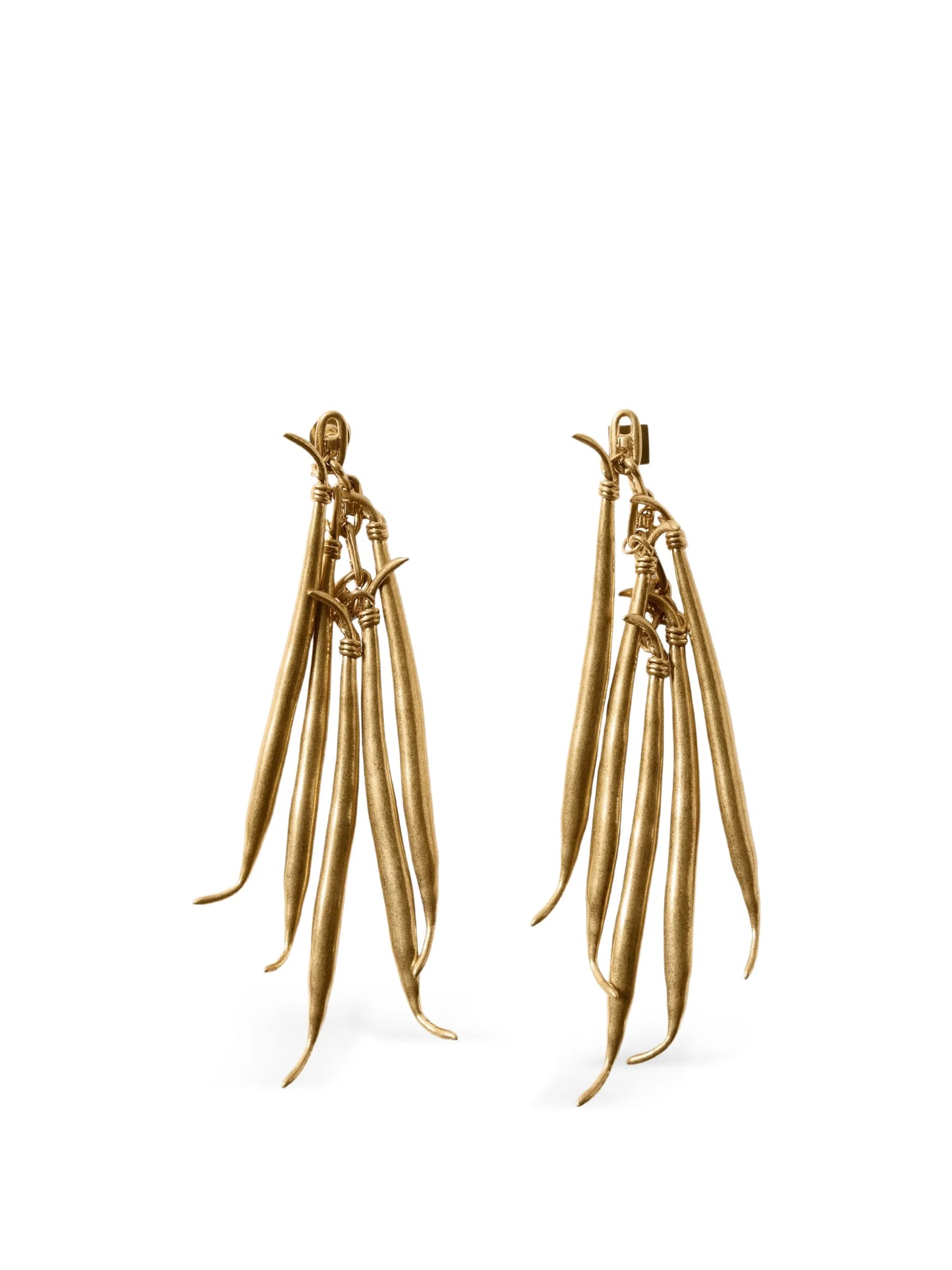 Haricots bean-charms drop earrings