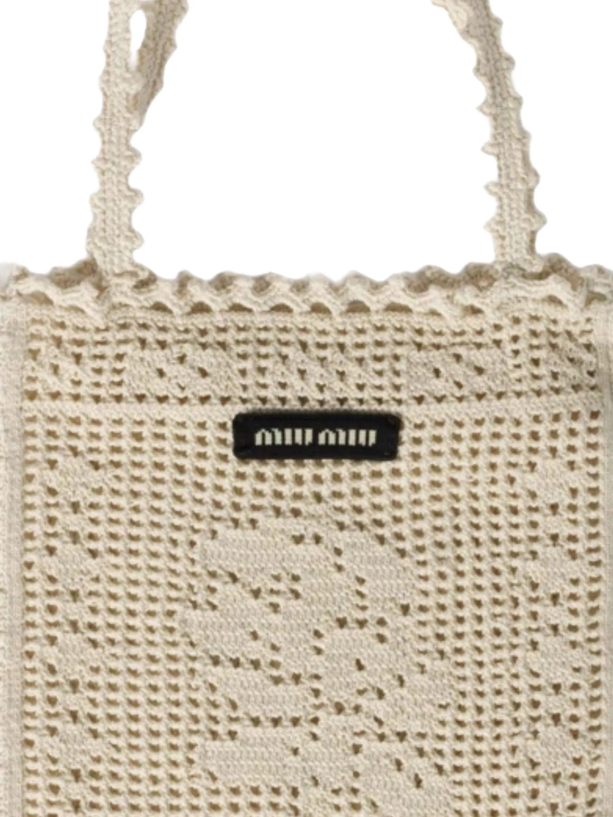 crocheted tote bag