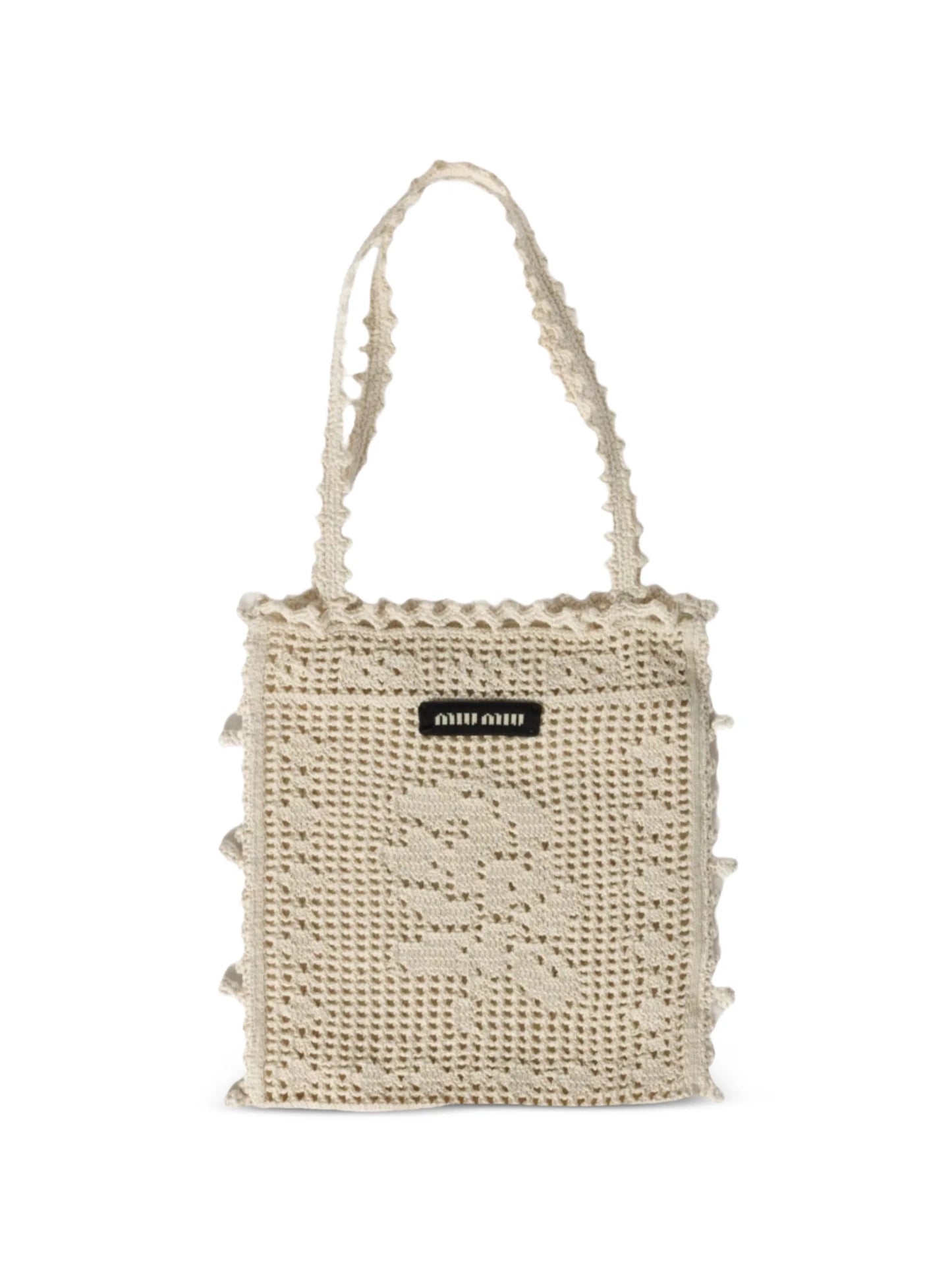 crocheted tote bag