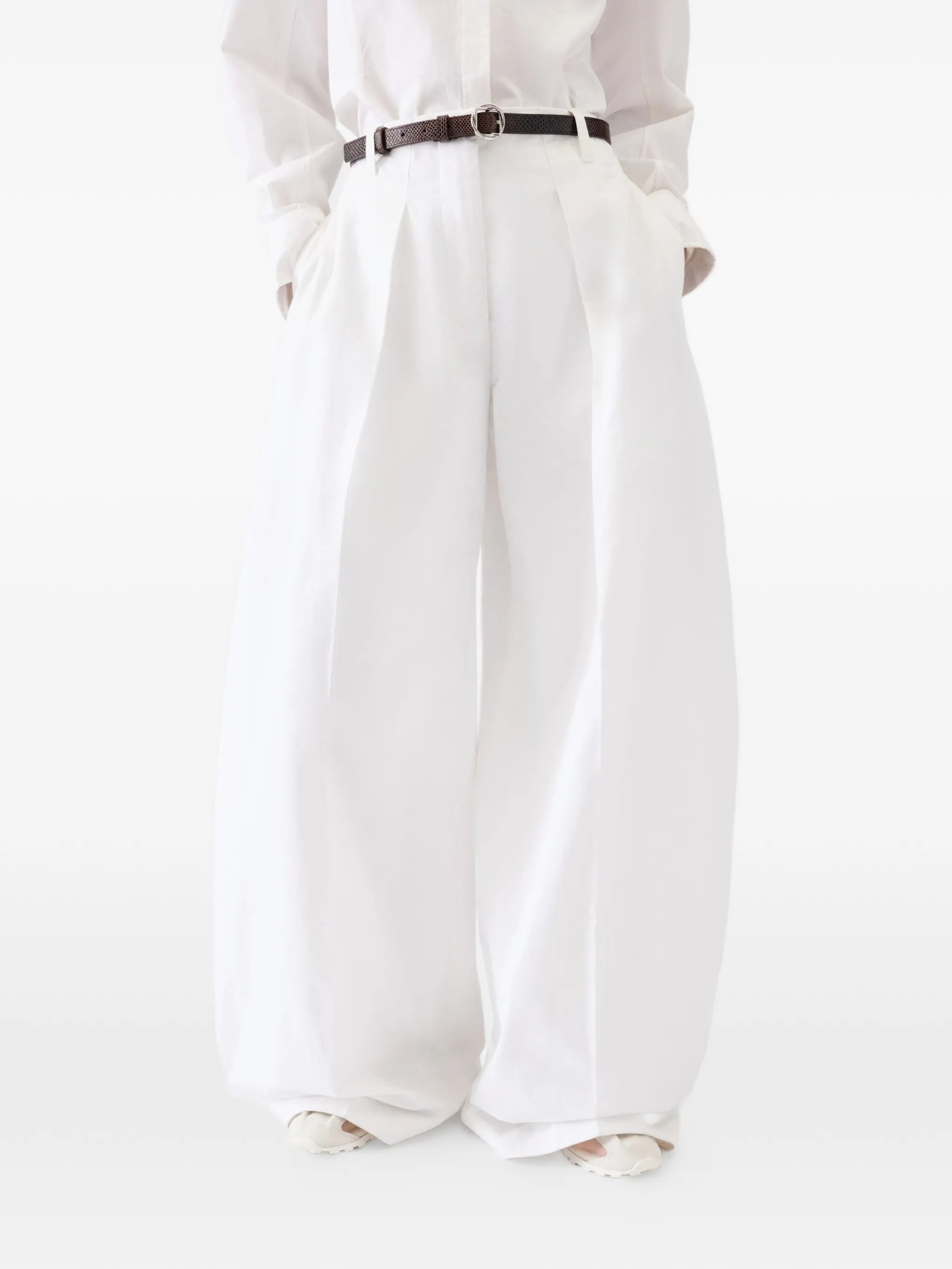 Le Pantalon Ovalo pleated trousers