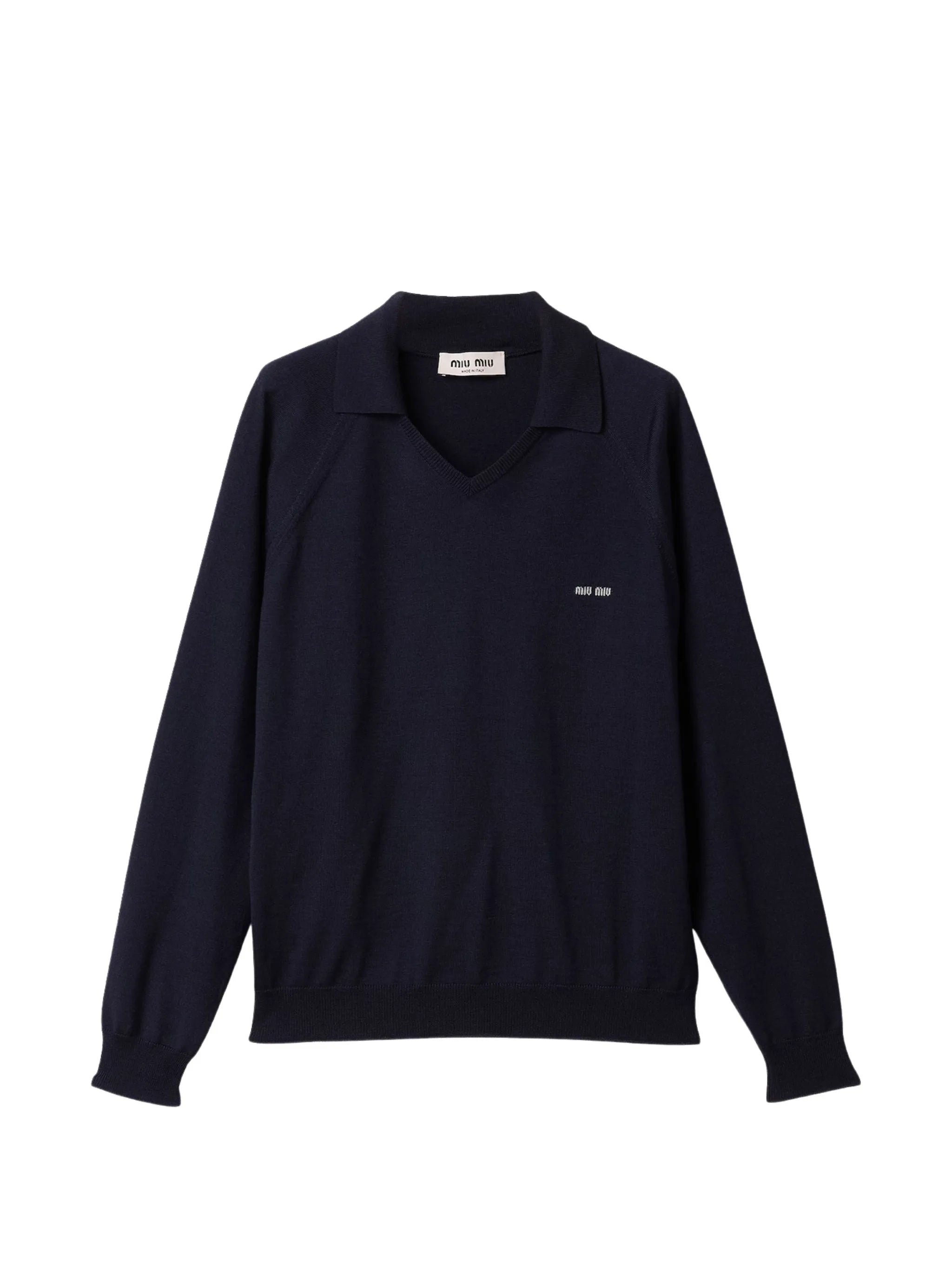 wool polo sweater