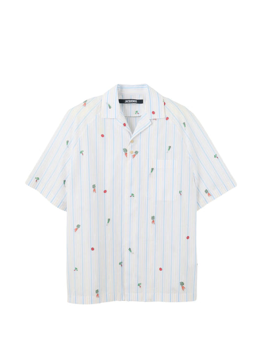 The Romarin striped-pattern shirt