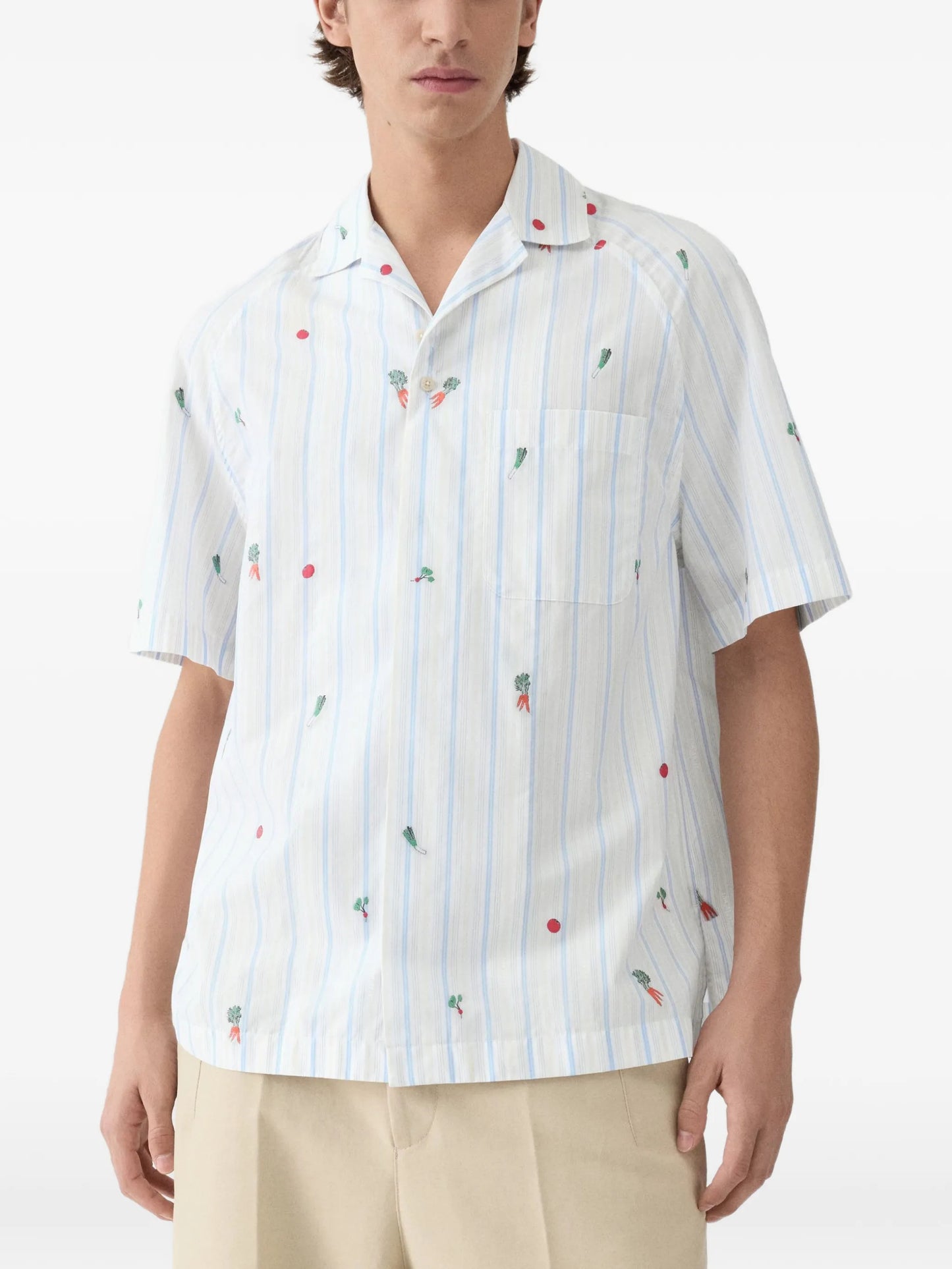 The Romarin striped-pattern shirt