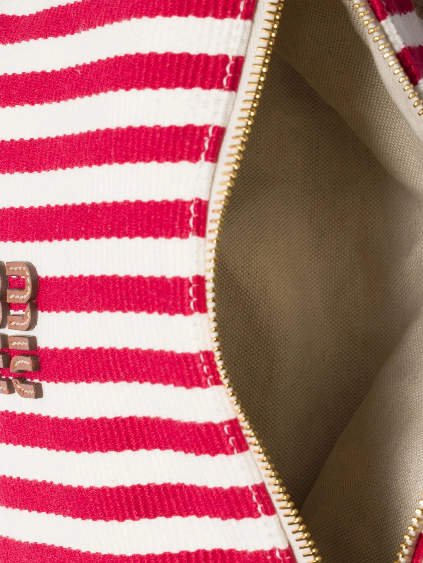striped rope-handle mini bag