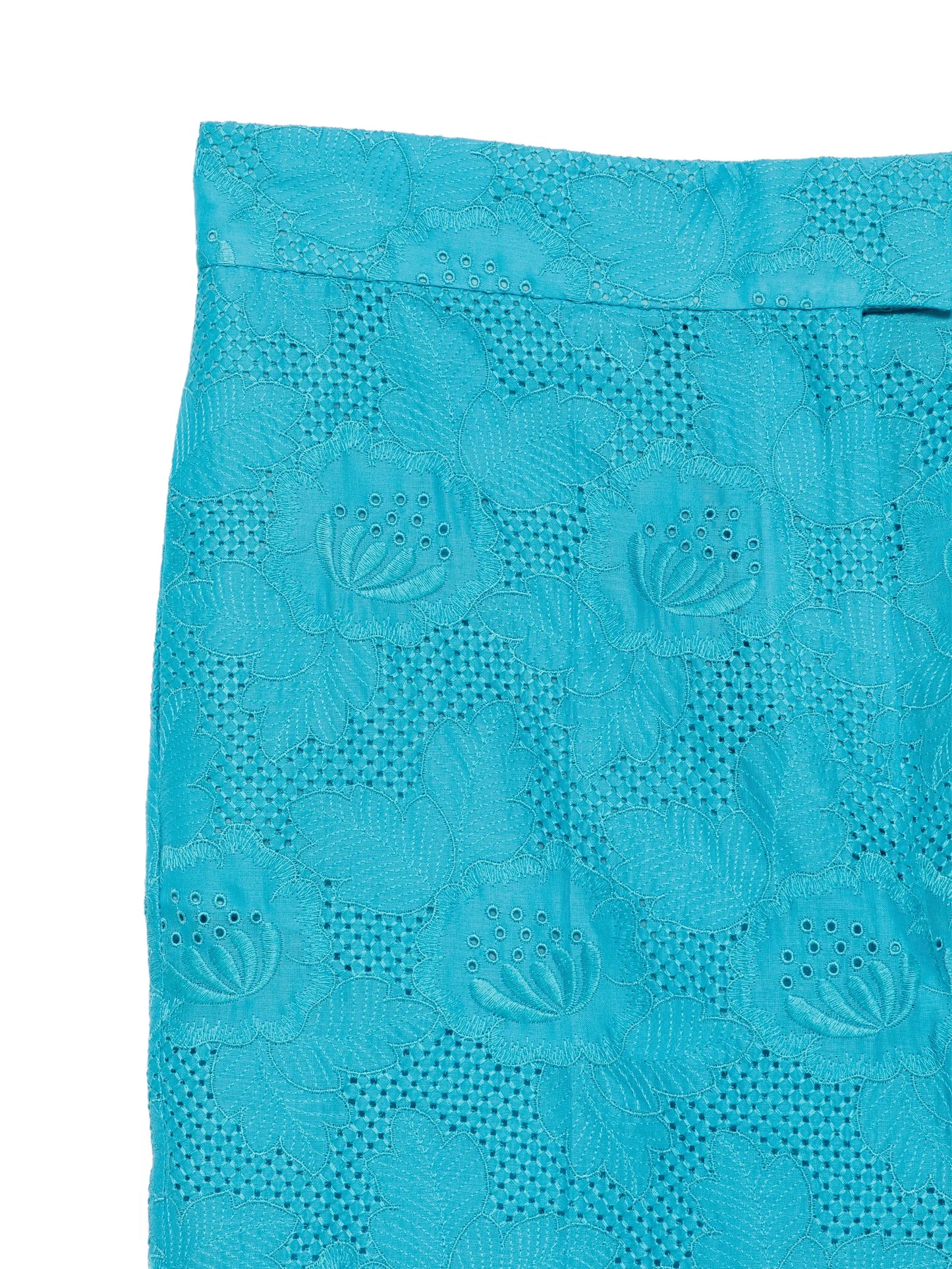 floral-embroidery trousers