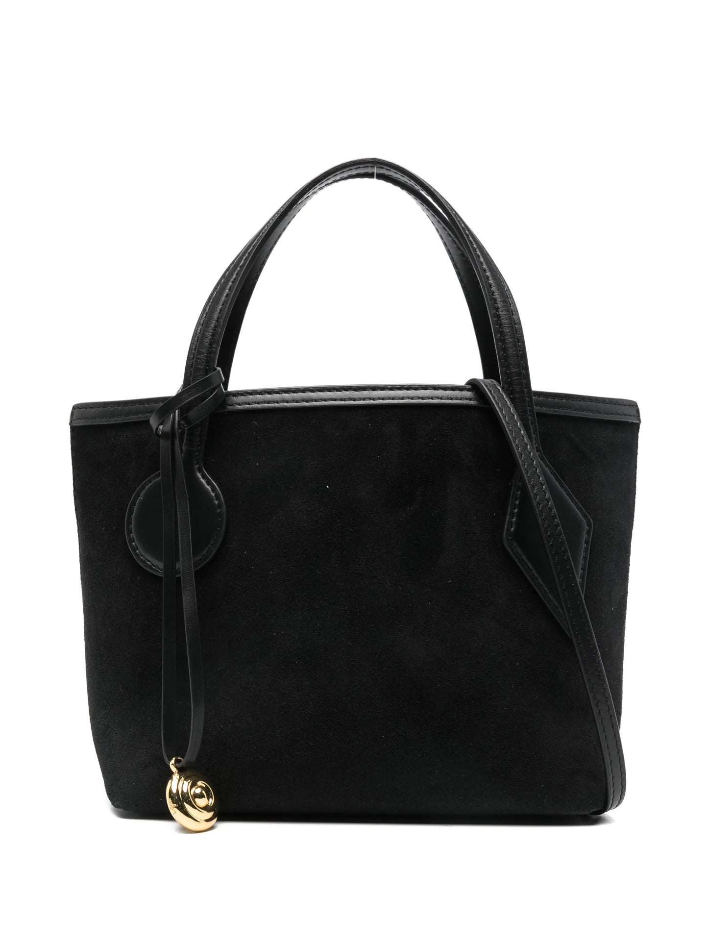 small Spout charm-detail suede tote bag