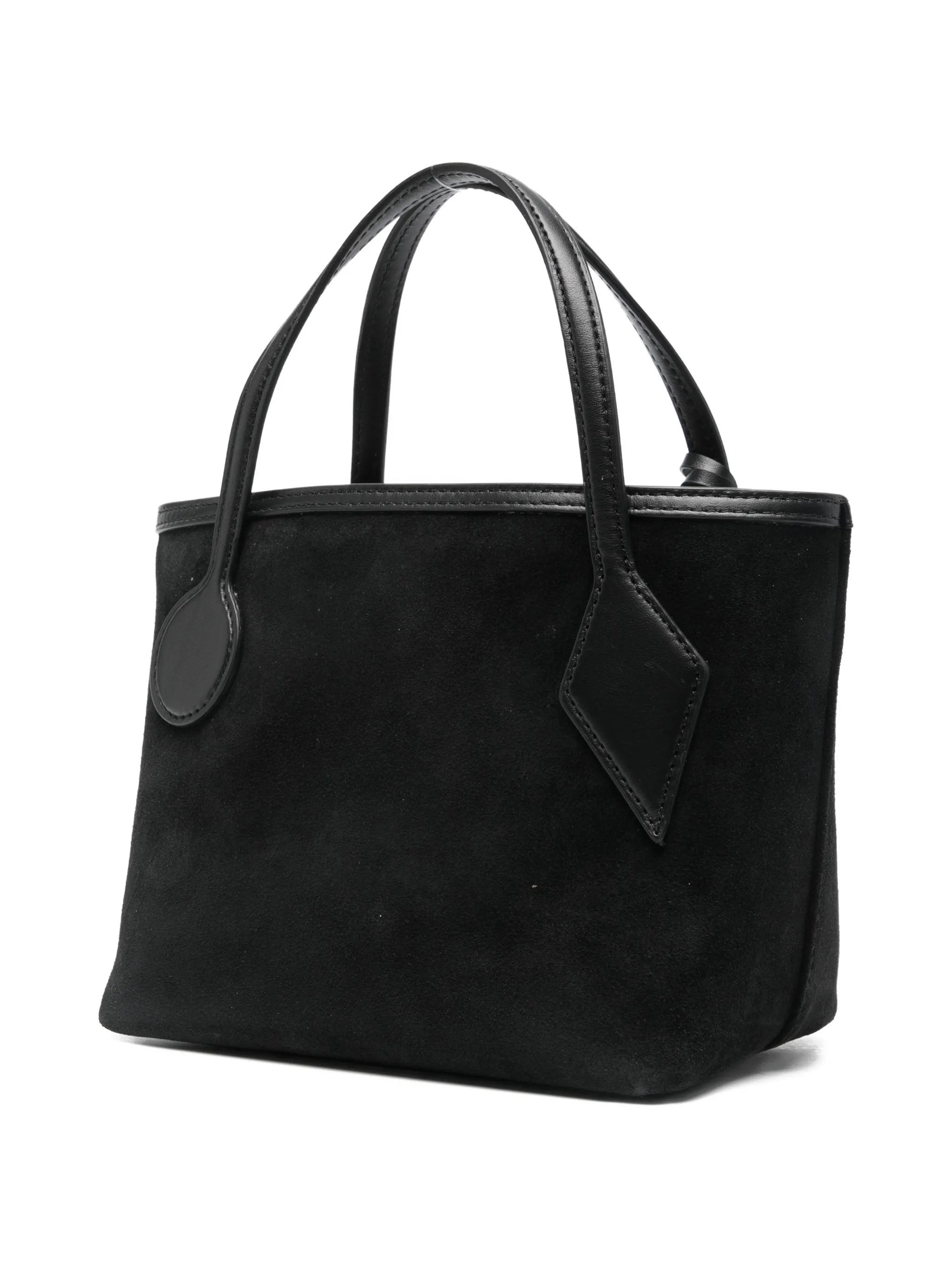 small Spout charm-detail suede tote bag