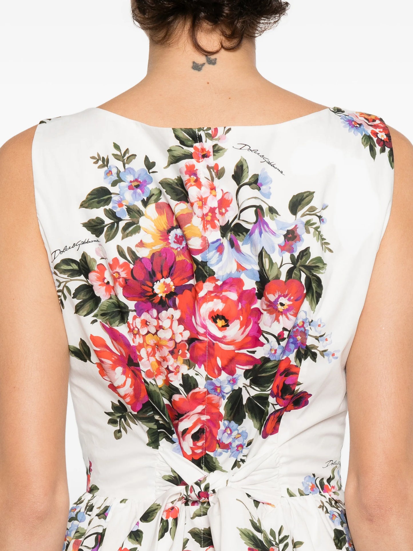 floral-print midi dress