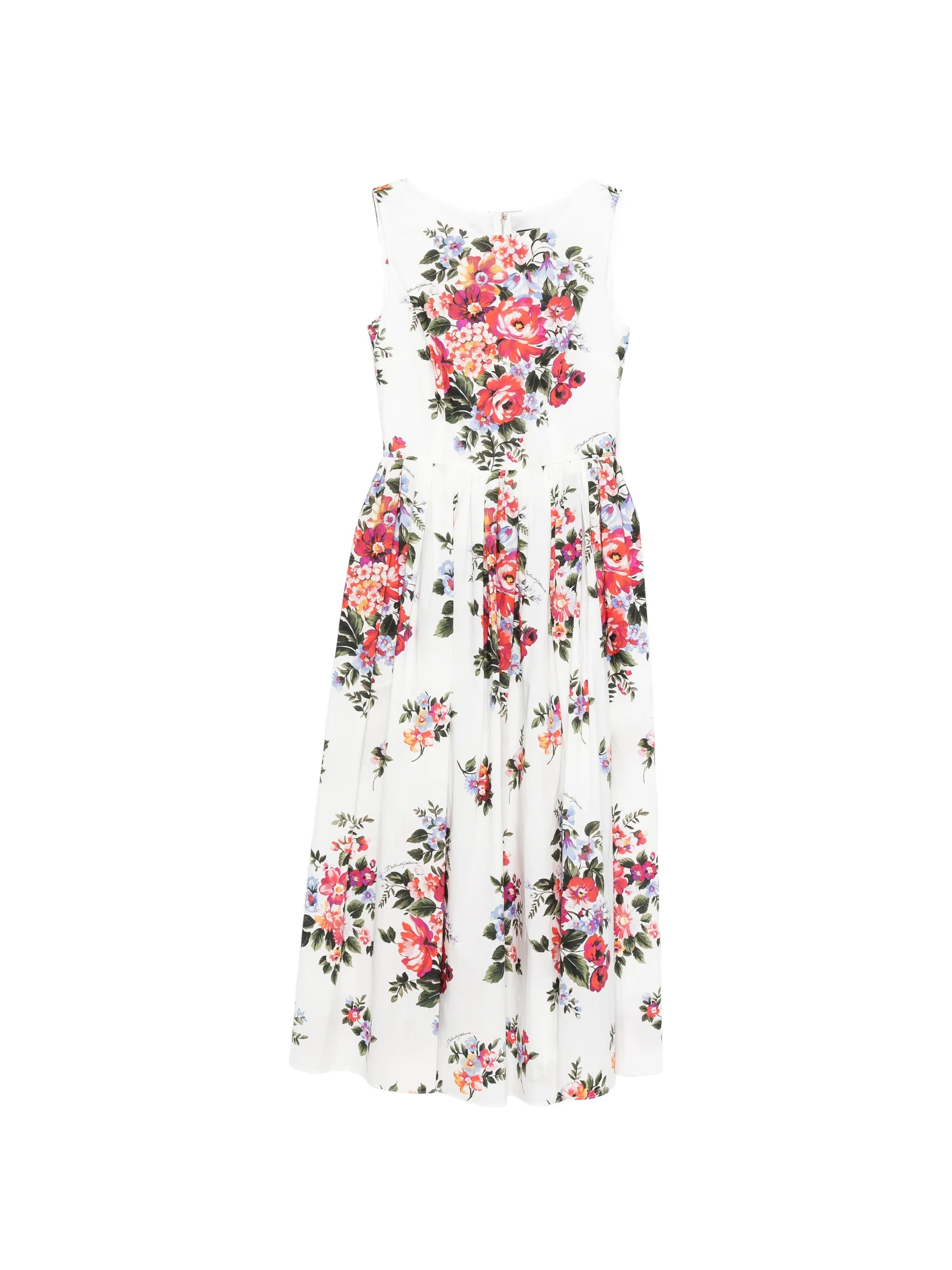 floral-print midi dress