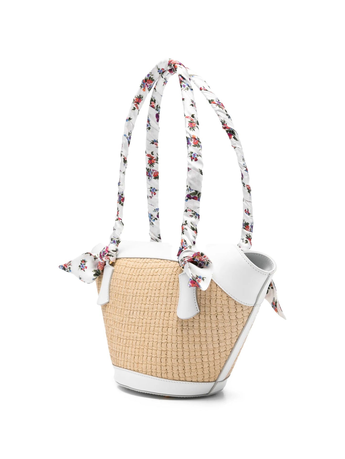 floral-handle tote bag