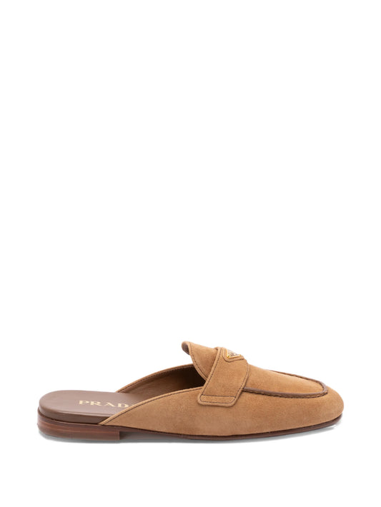logo-detail flat mules