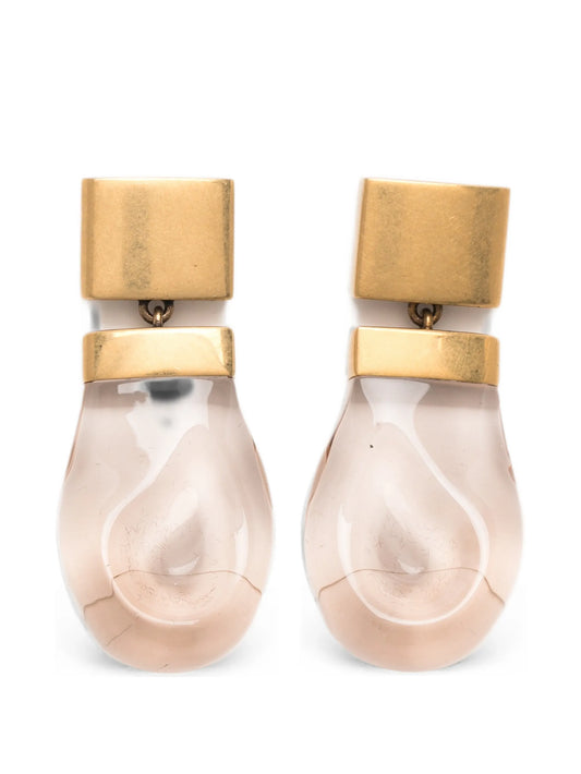 Keefe resin drop earrings