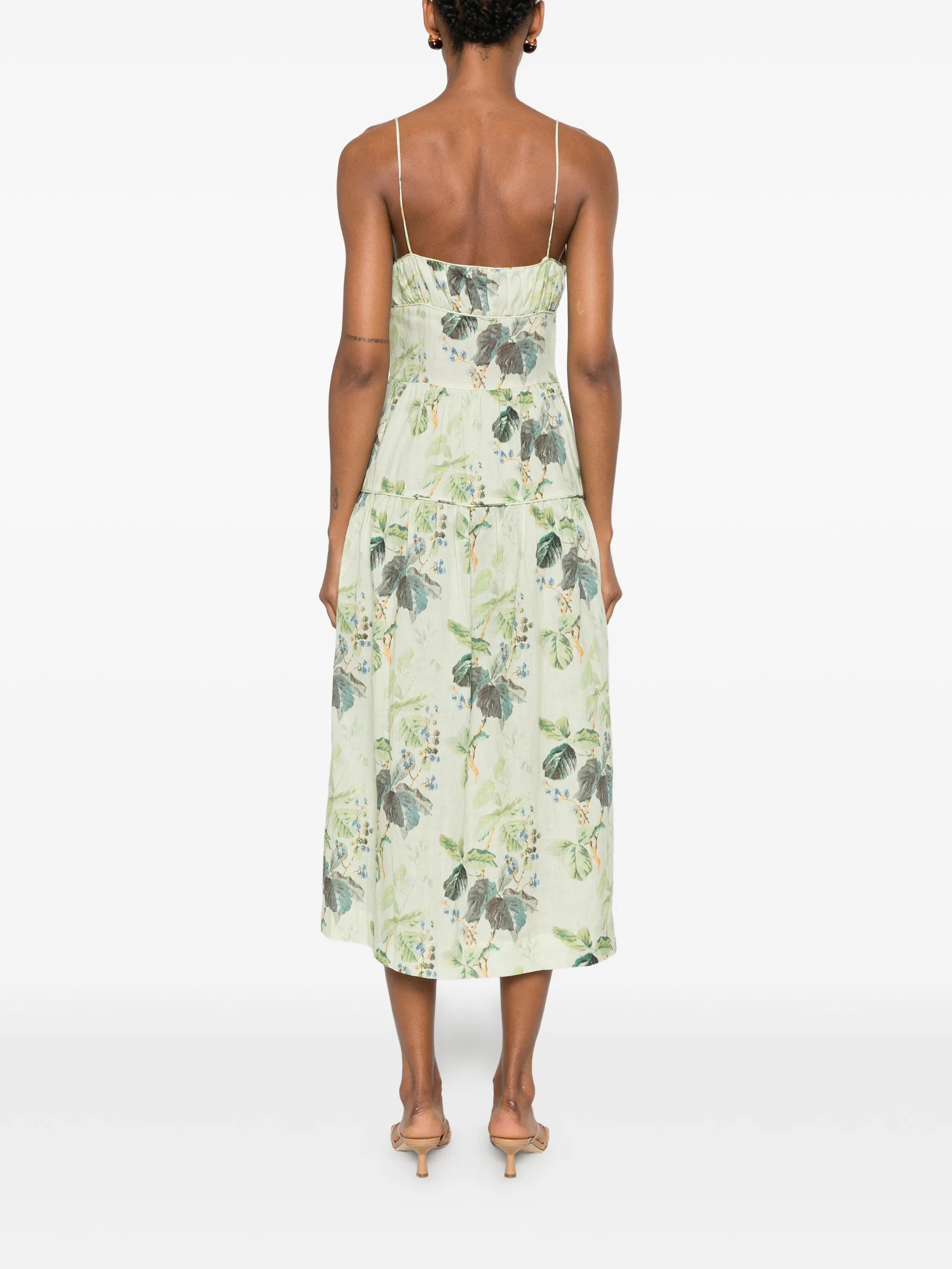 Benoit floral-print midi dress