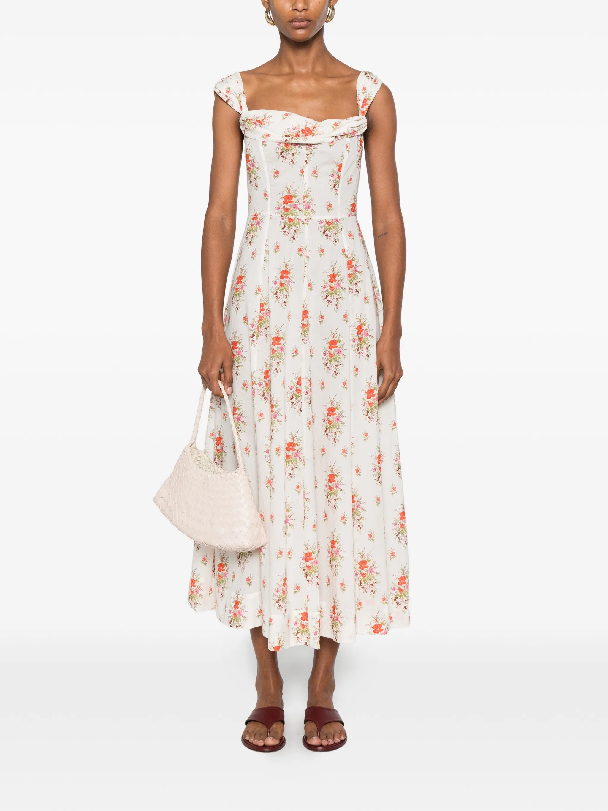 Clea floral-print midi dress