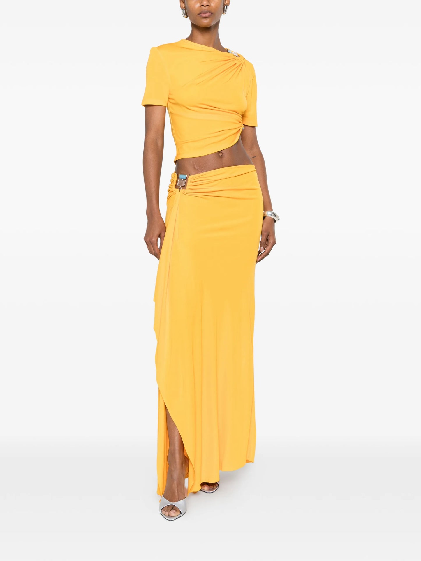 Bezel Quartz maxi skirt