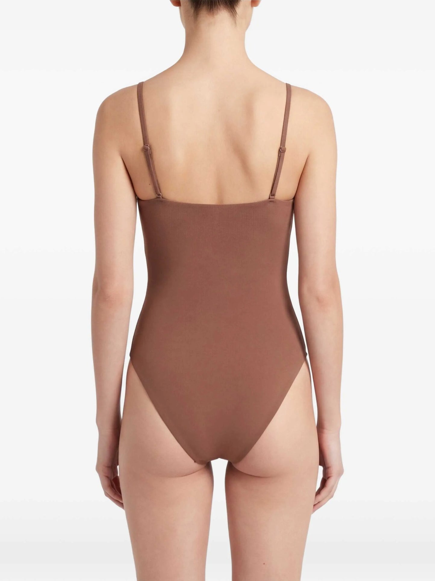 Arced ruched swimsuit