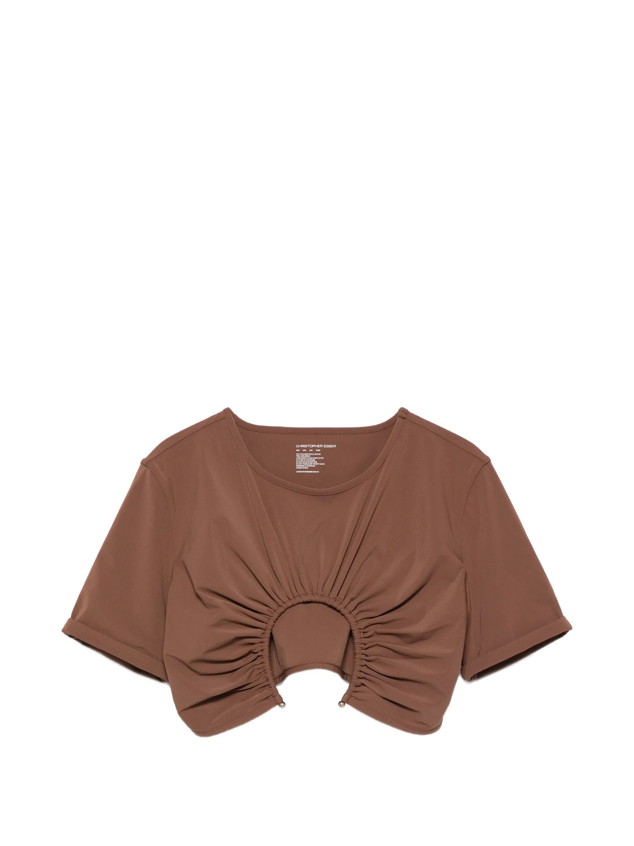 U-prong ruched top