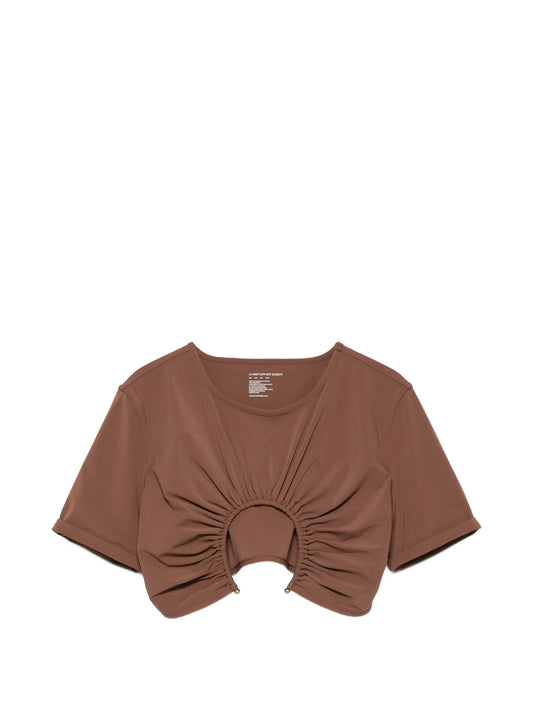 U-prong ruched top