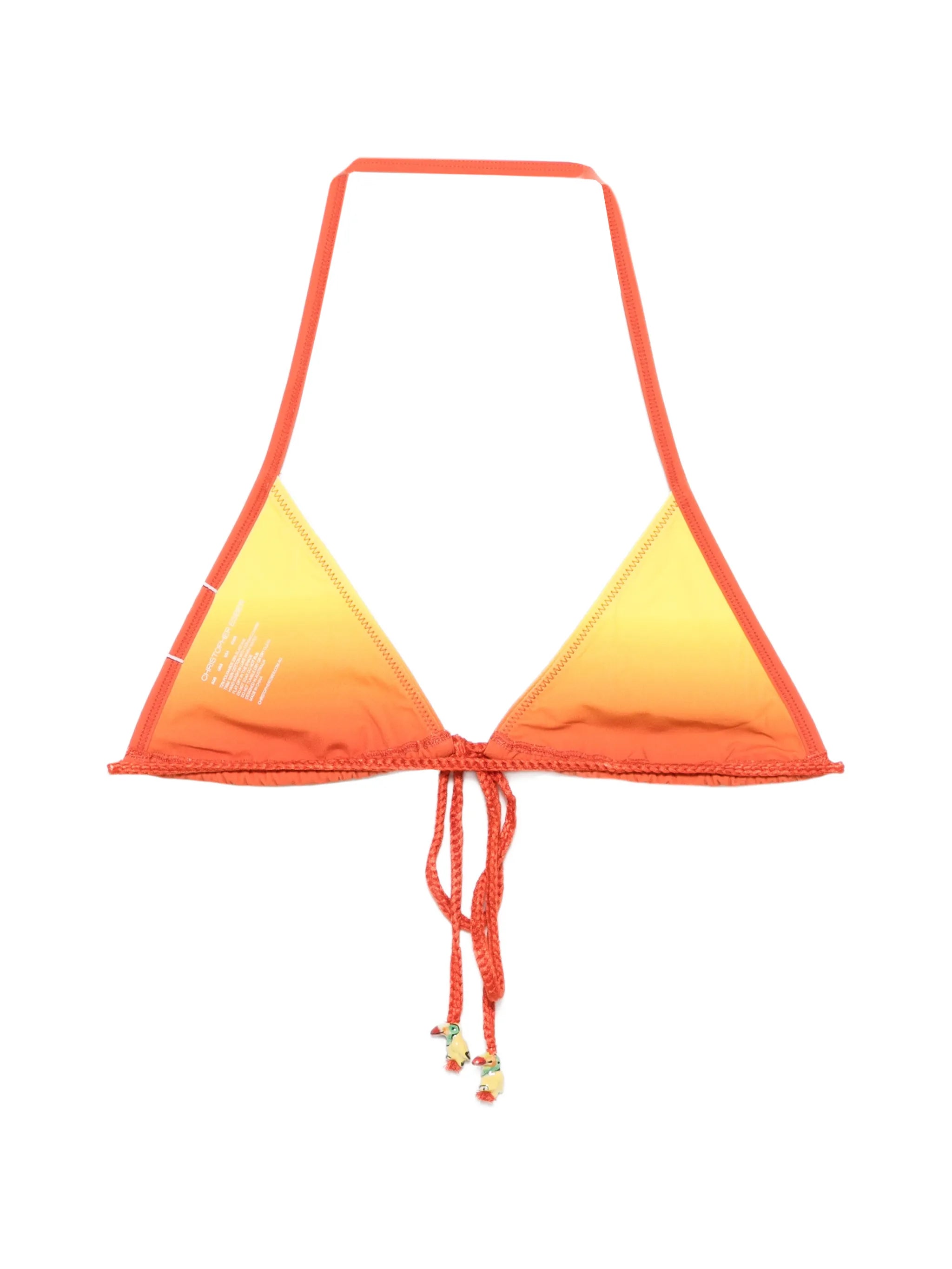 Cusa gradient-effect charm-detail bikini top
