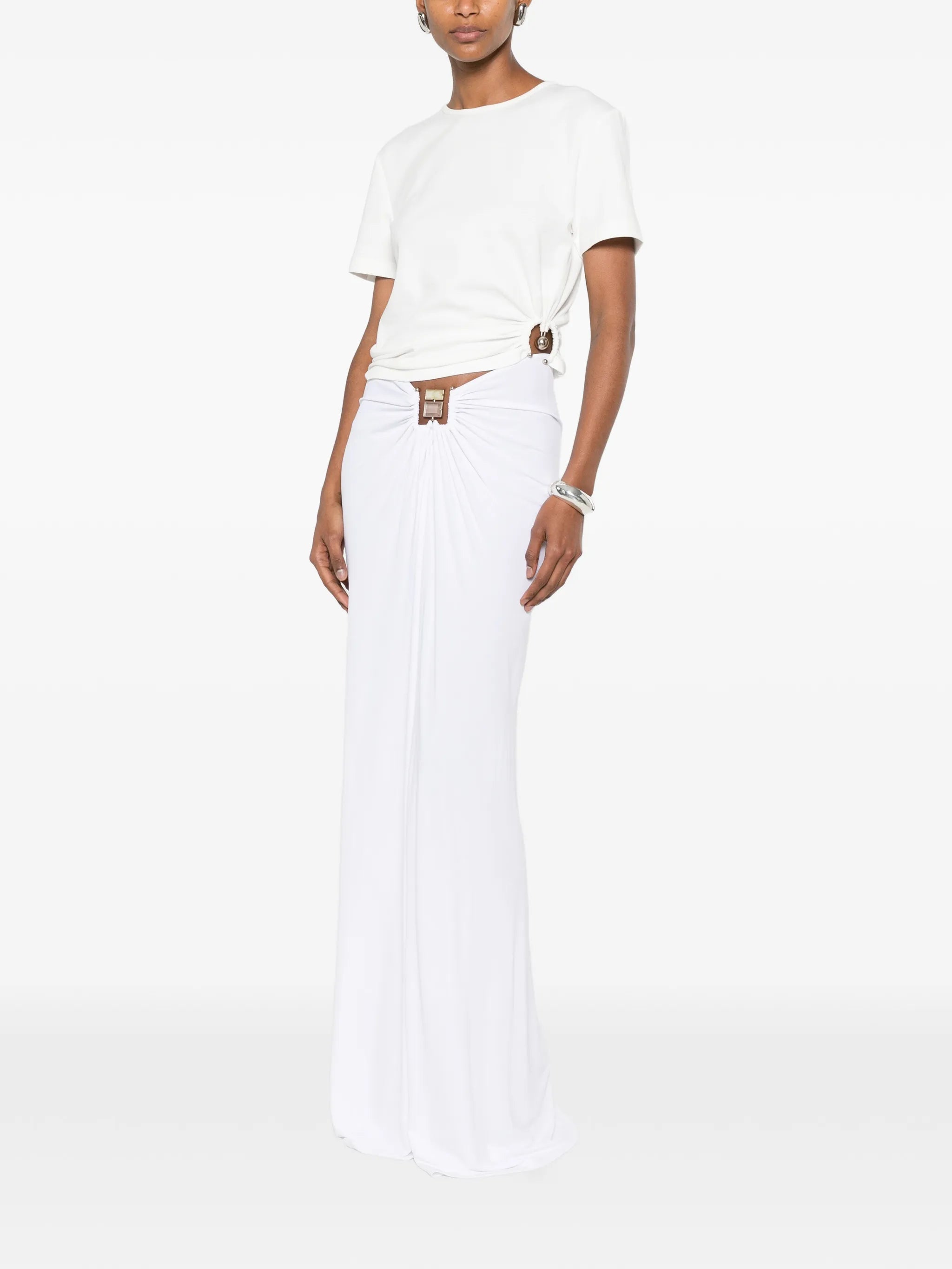 Orbit ruched T-shirt