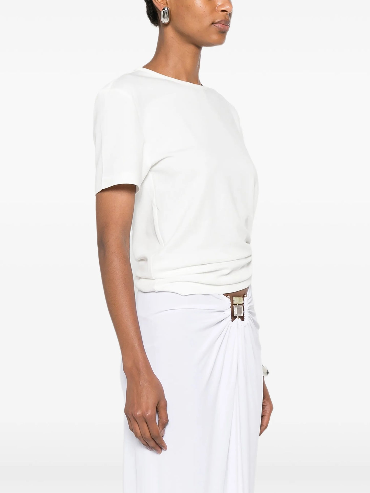 Orbit ruched T-shirt